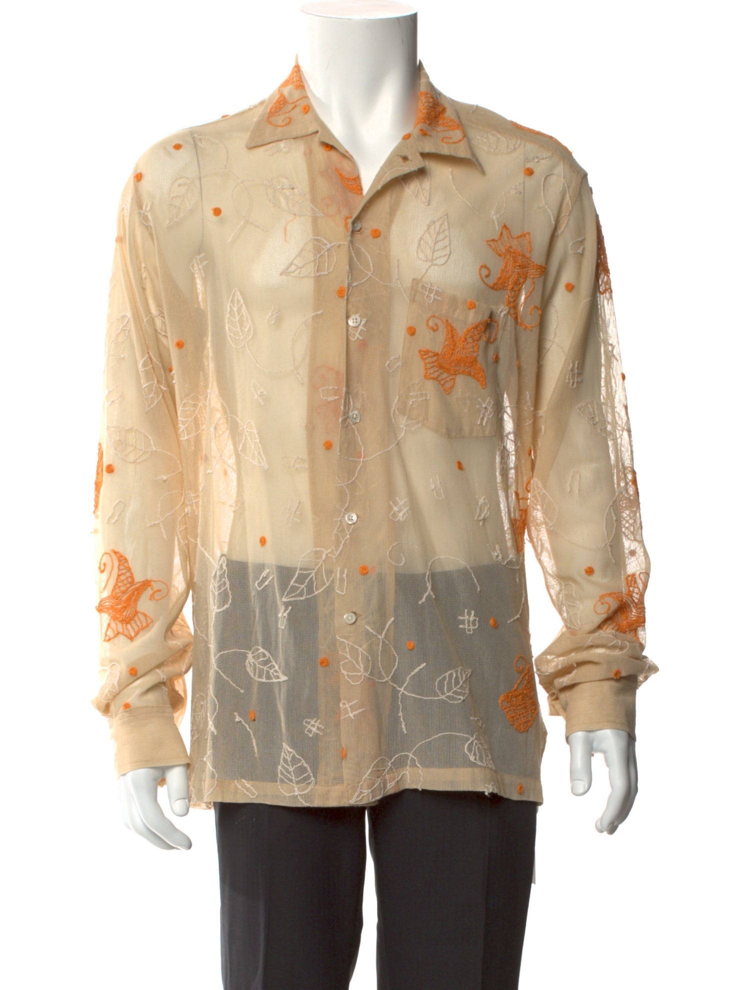 BODE Graphic Print Long Sleeve Shirt