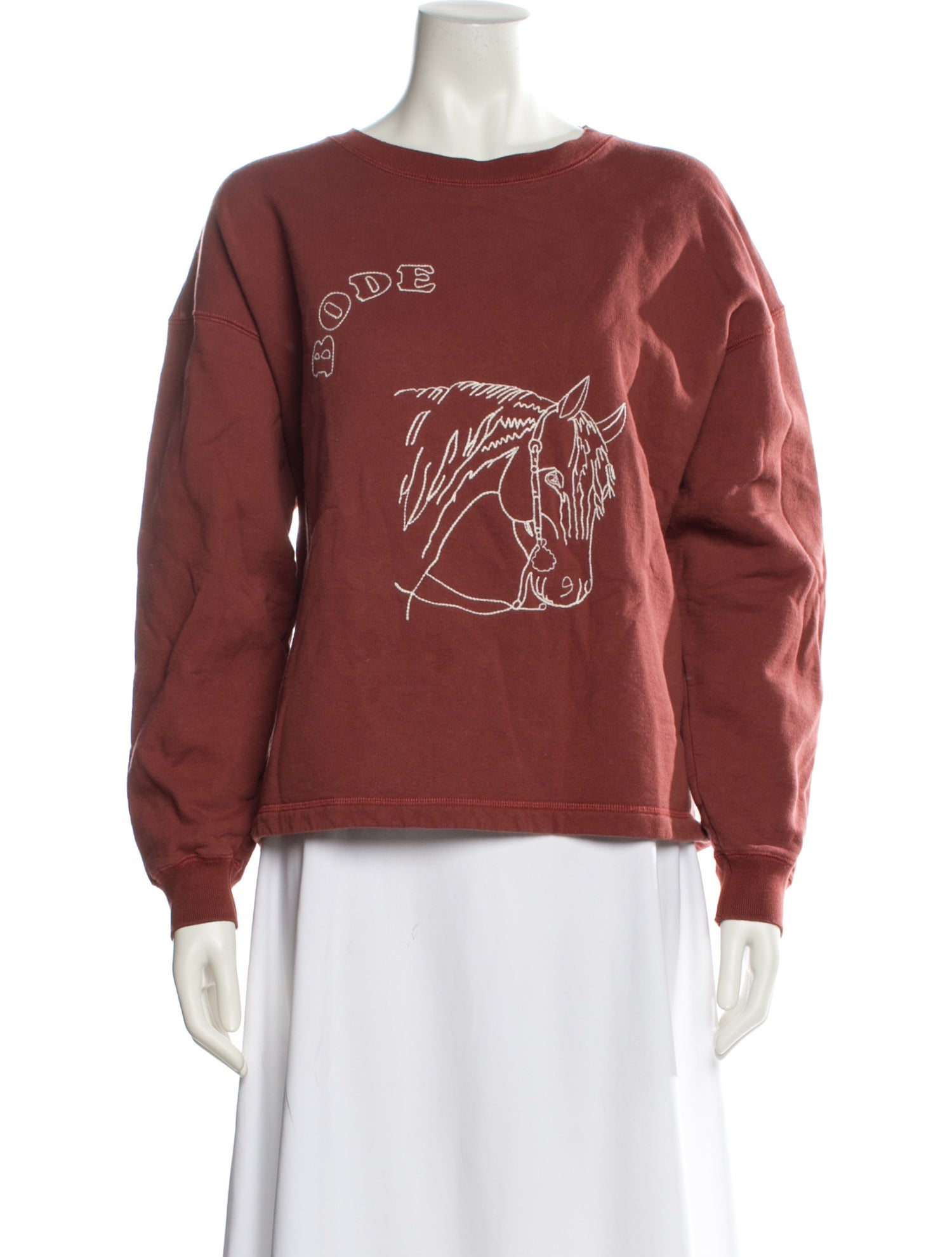 BODE Graphic Print Crew Neck Sweatshirt