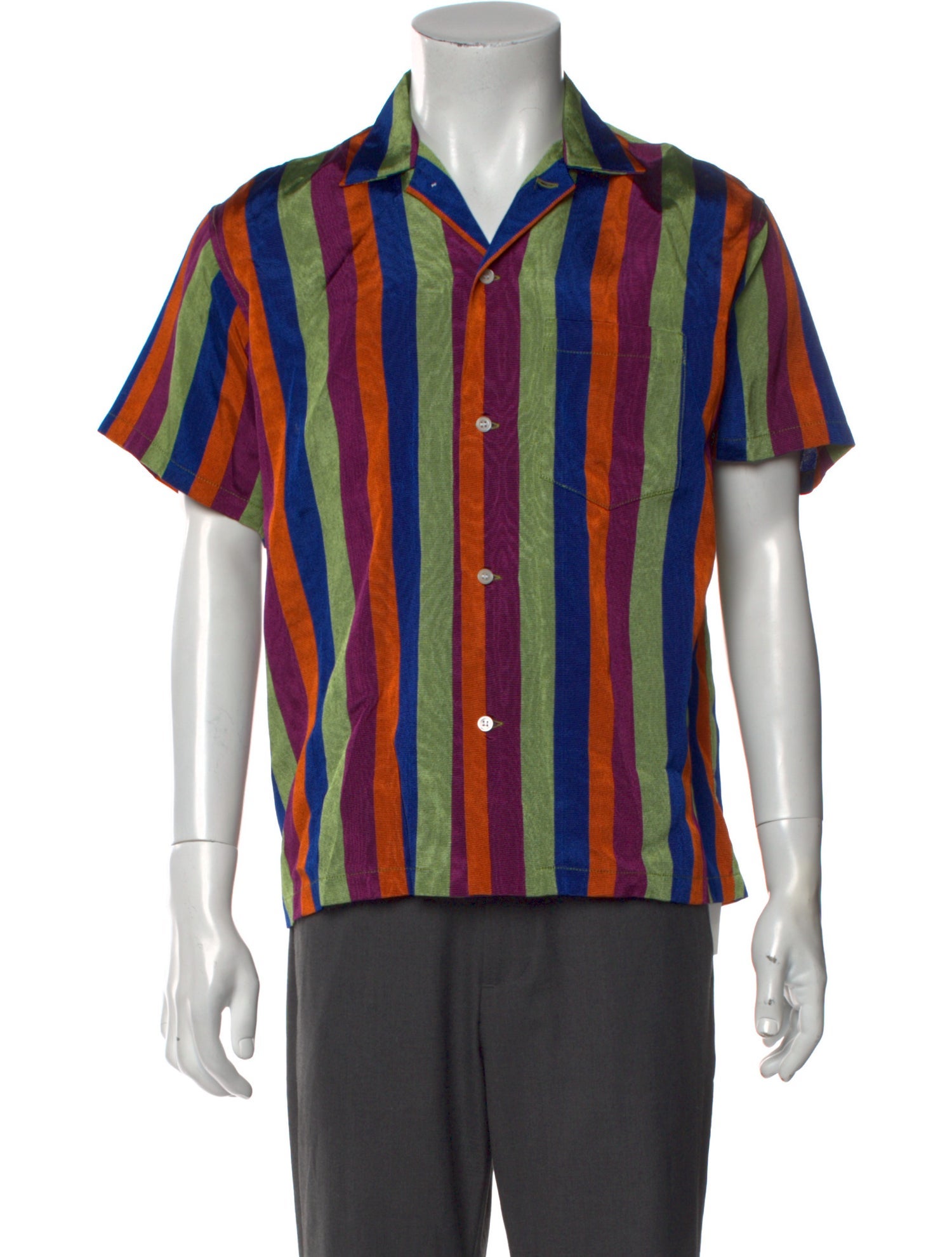 BODE Striped Short Sleeve Shirt