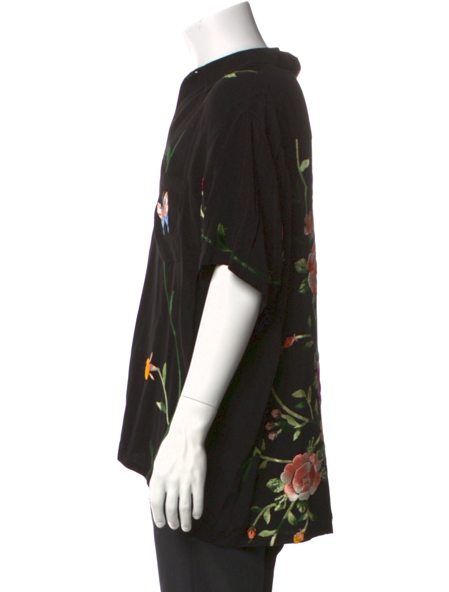 BODE Floral Print Short Sleeve Shirt