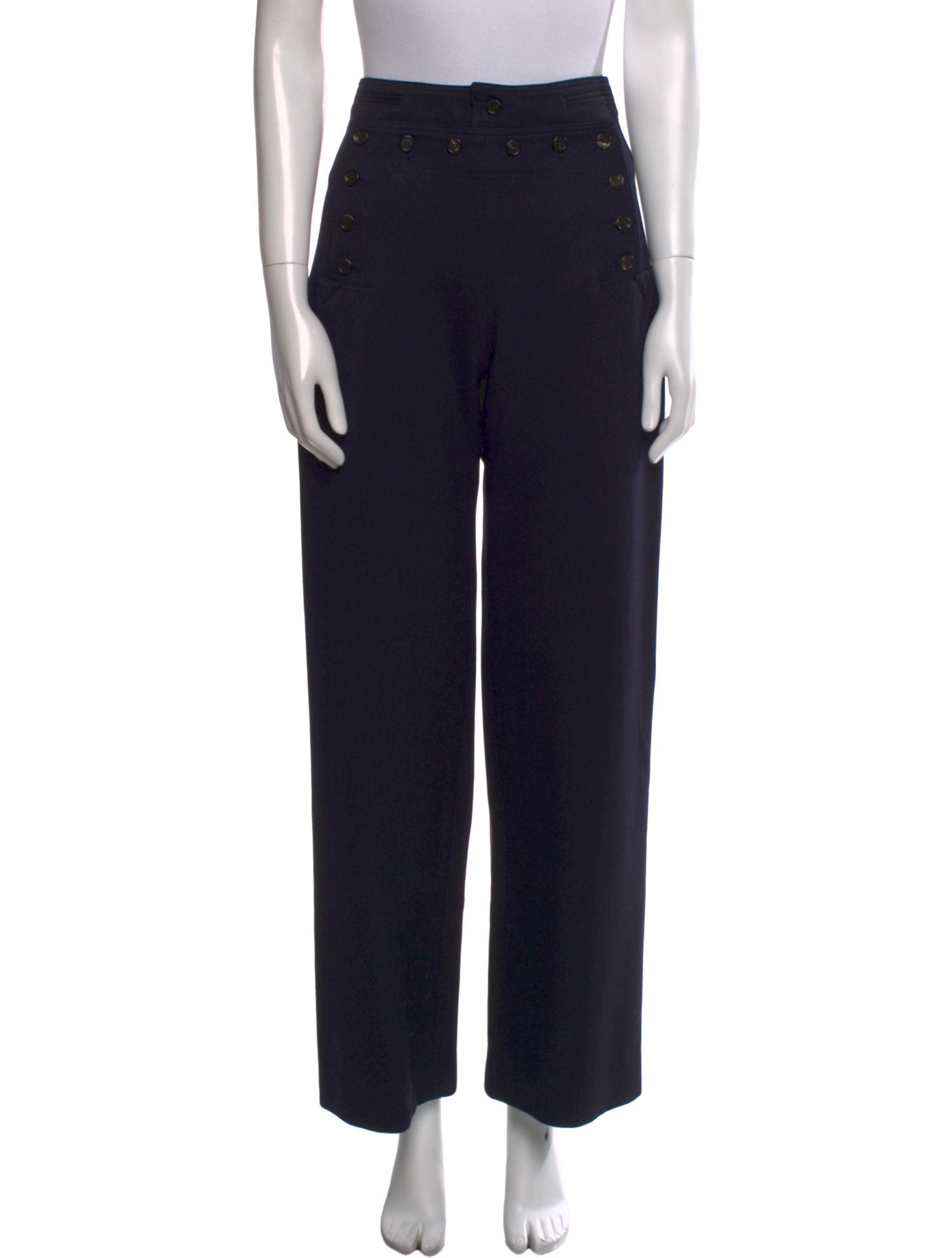 BODE Virgin Wool Wide Leg Pants