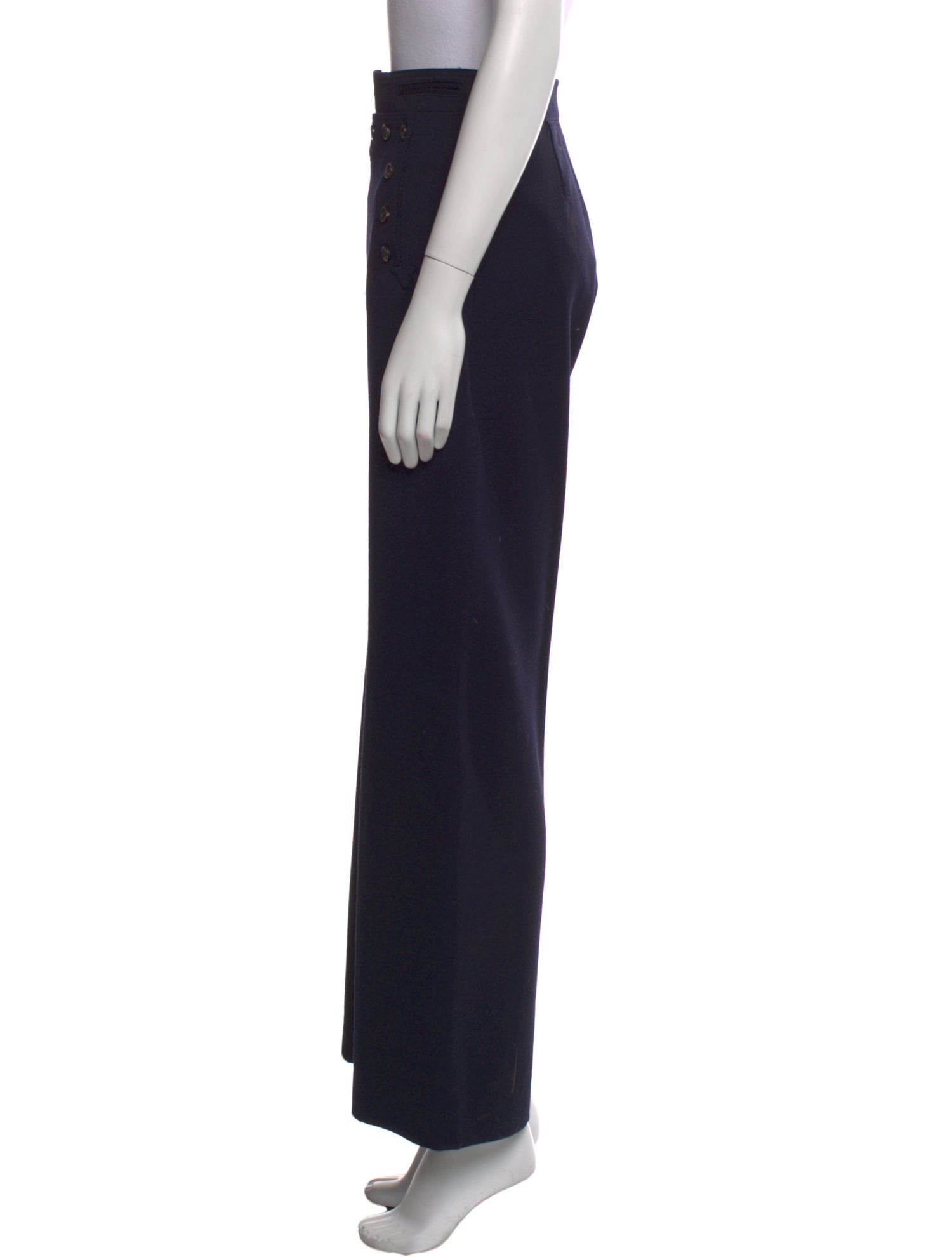 BODE Virgin Wool Wide Leg Pants