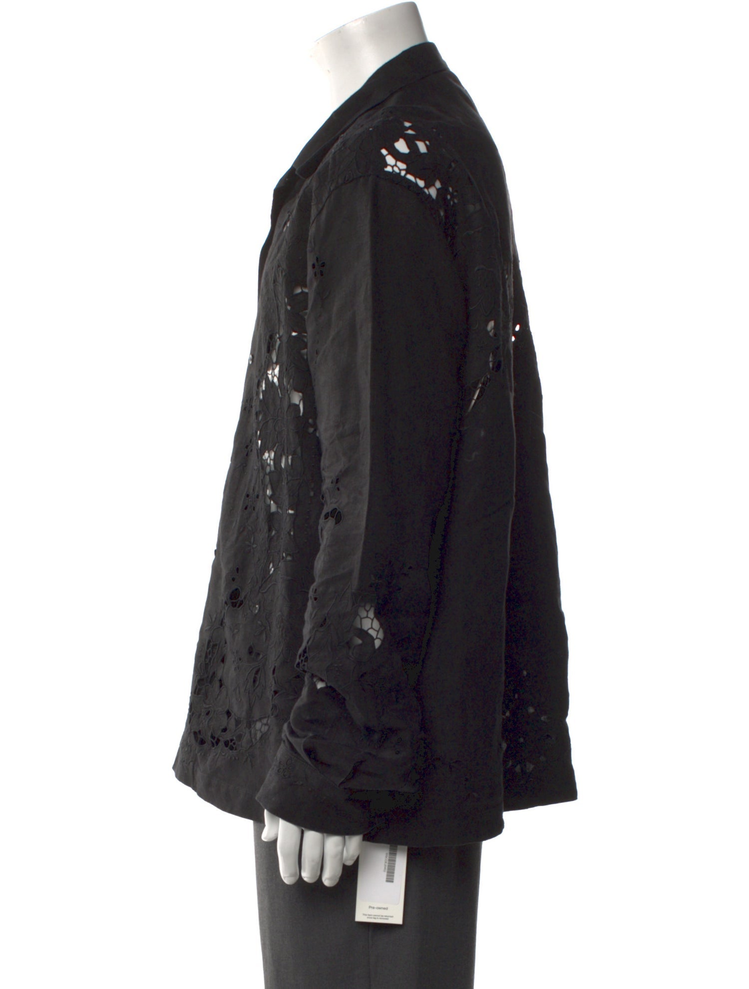 BODE Lace Pattern Long Sleeve Shirt