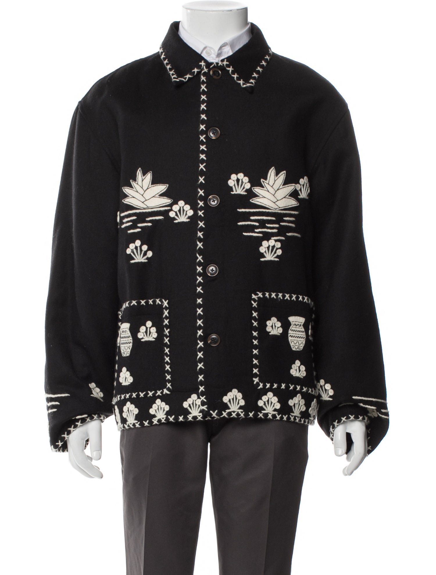 BODE Merino Wool Printed Jacket