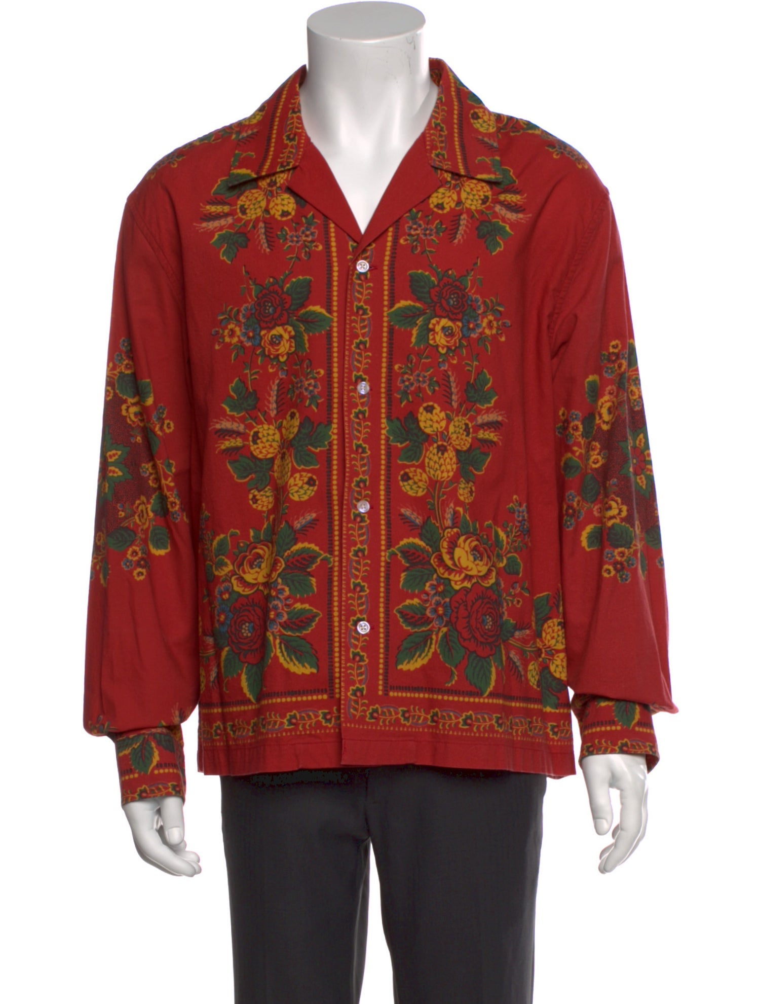 BODE Floral Print Long Sleeve Shirt