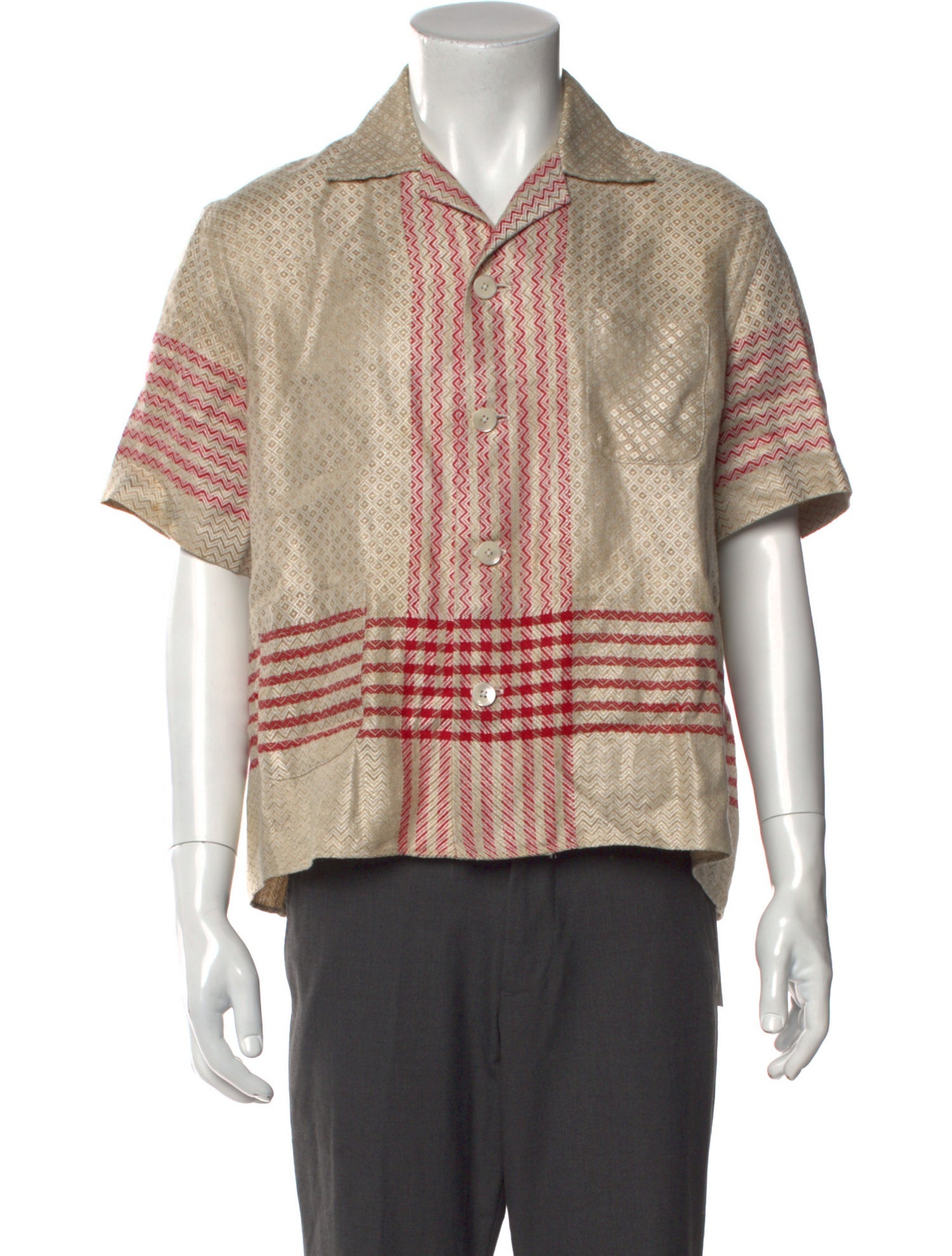 BODE Printed Short Sleeve Shirt