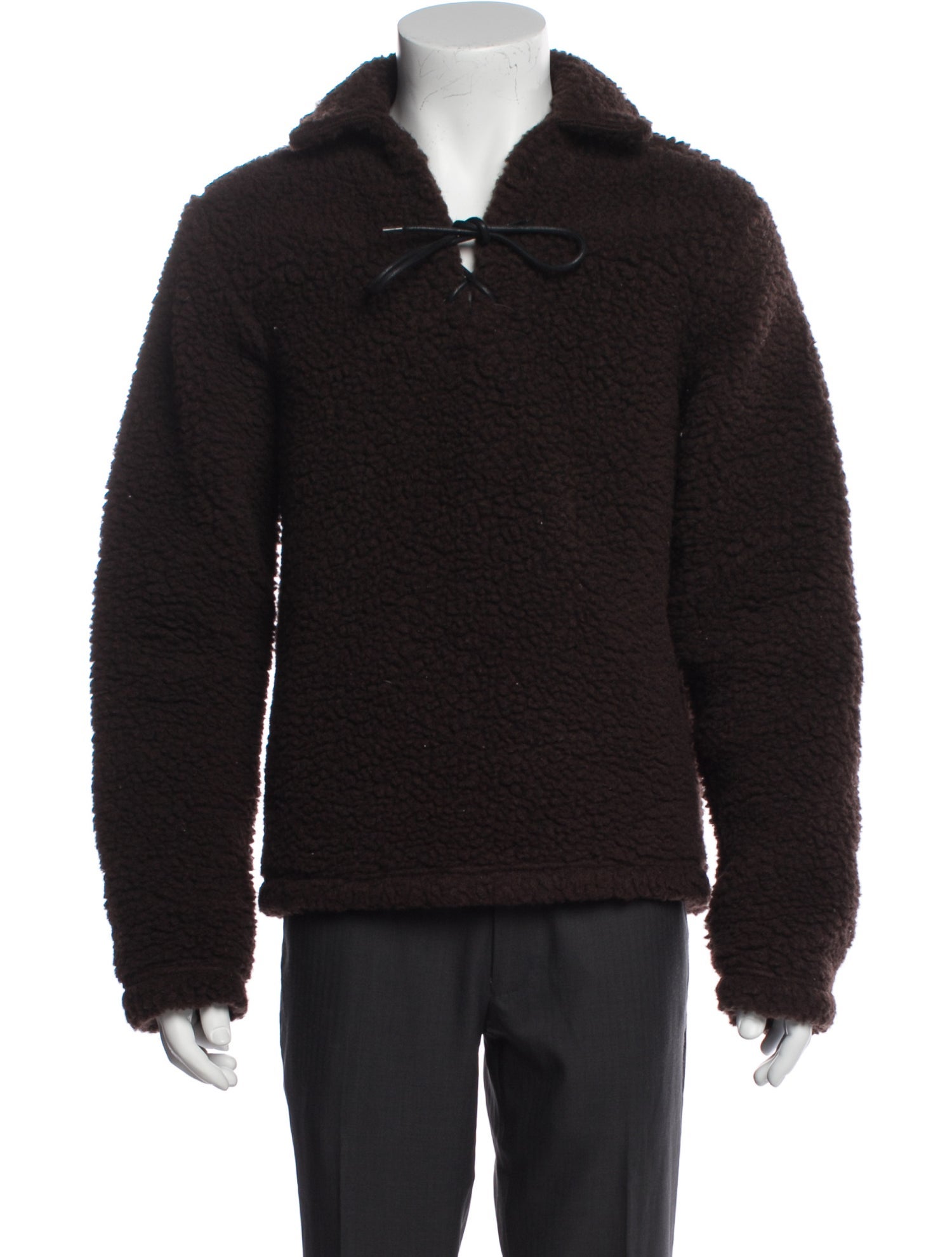 BODE Wool Collar Polo Sweater