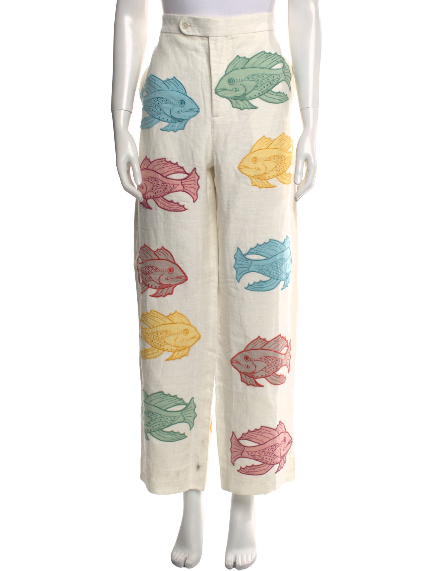 BODE Linen Wide Leg Pants