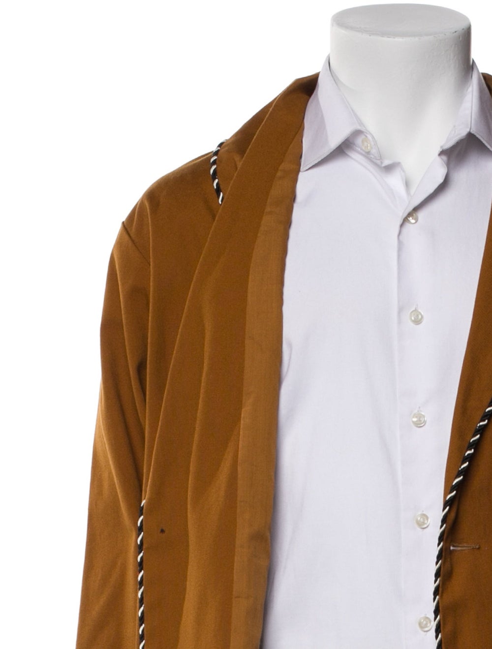 Bode Moto Jacket Brown Colorblock Pattern Woven L… - image 4