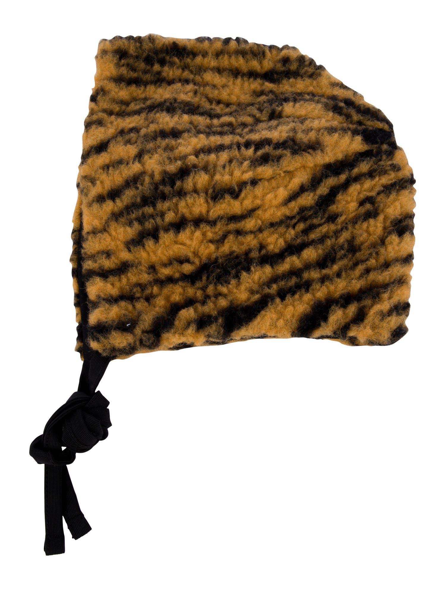 BODE pattern beanie with tie at front.