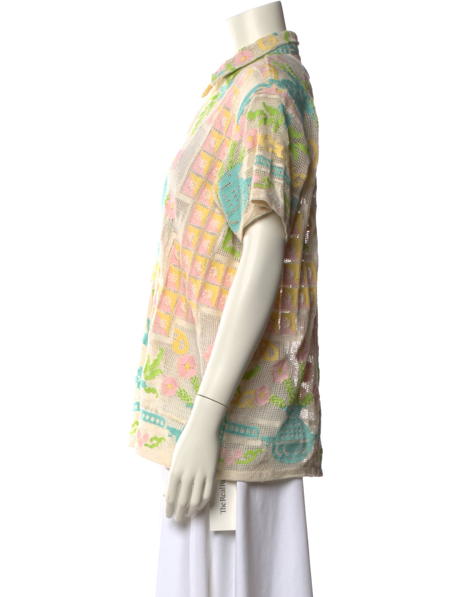 BODE Floral Print Crew Neck Sweater