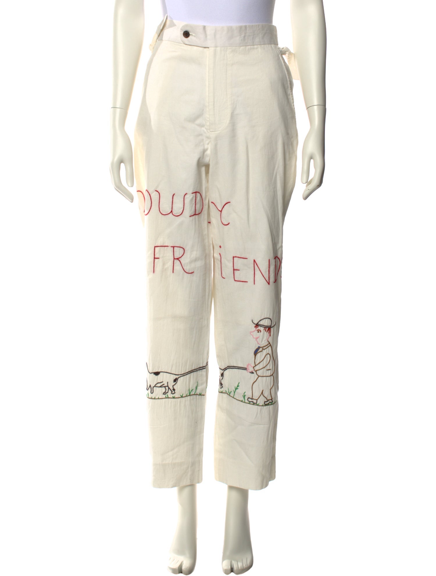 BODE Patterned Straight Leg Pants