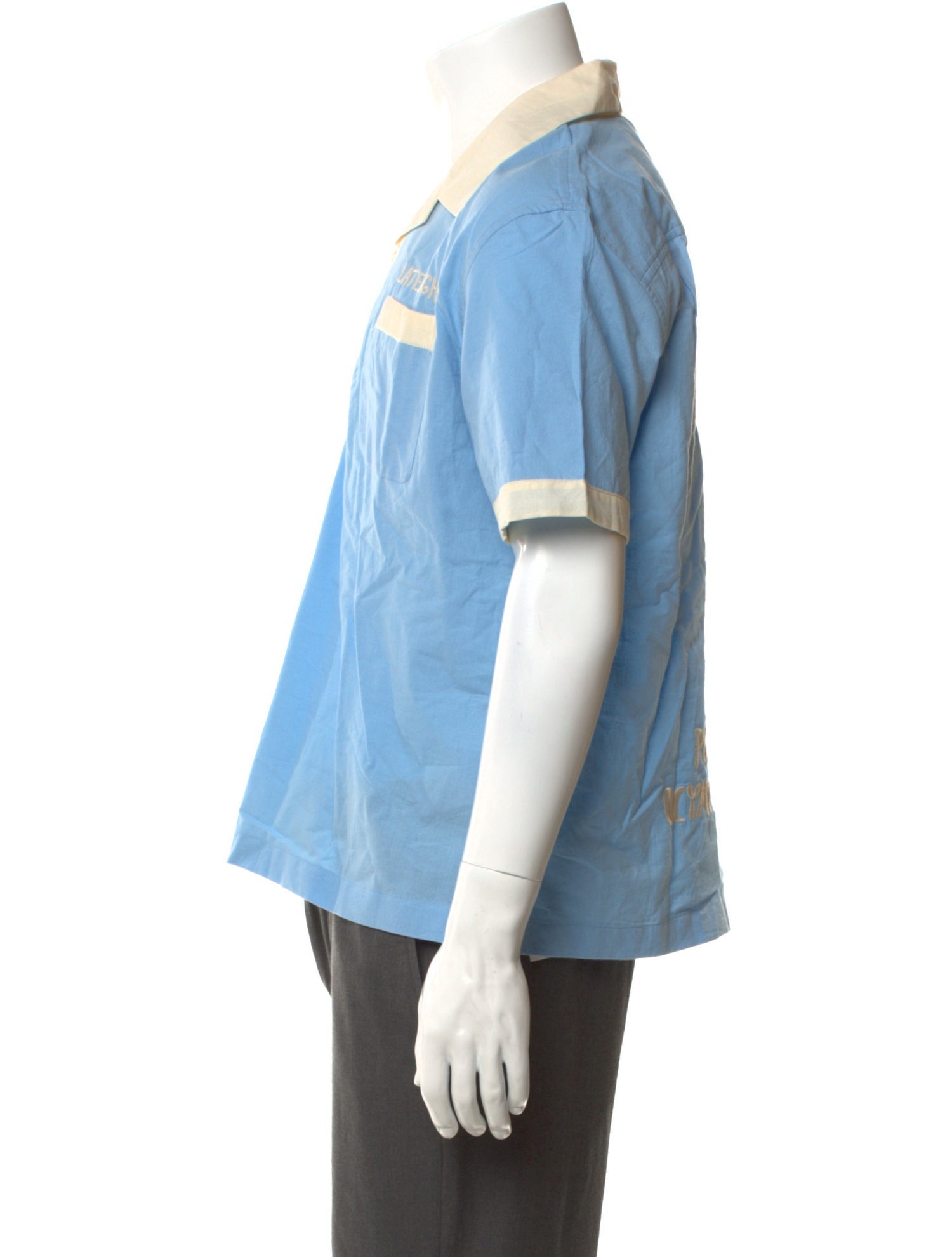 BODE Colorblock Pattern Collar Polo Shirt w/ Tags