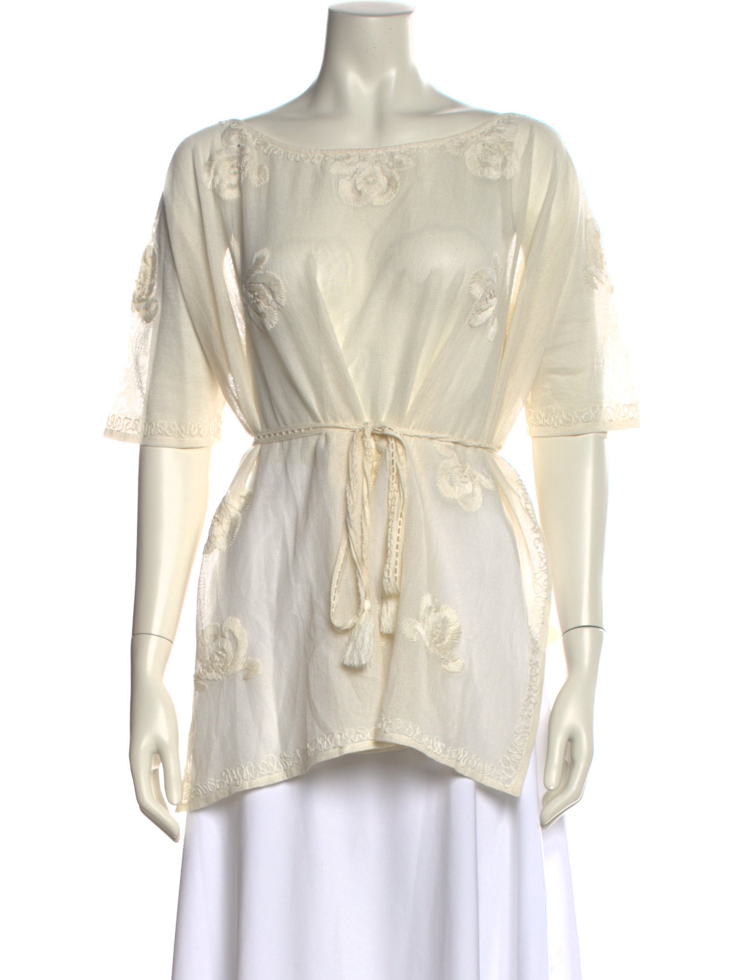 BODE Scoop Neck Short Sleeve Top