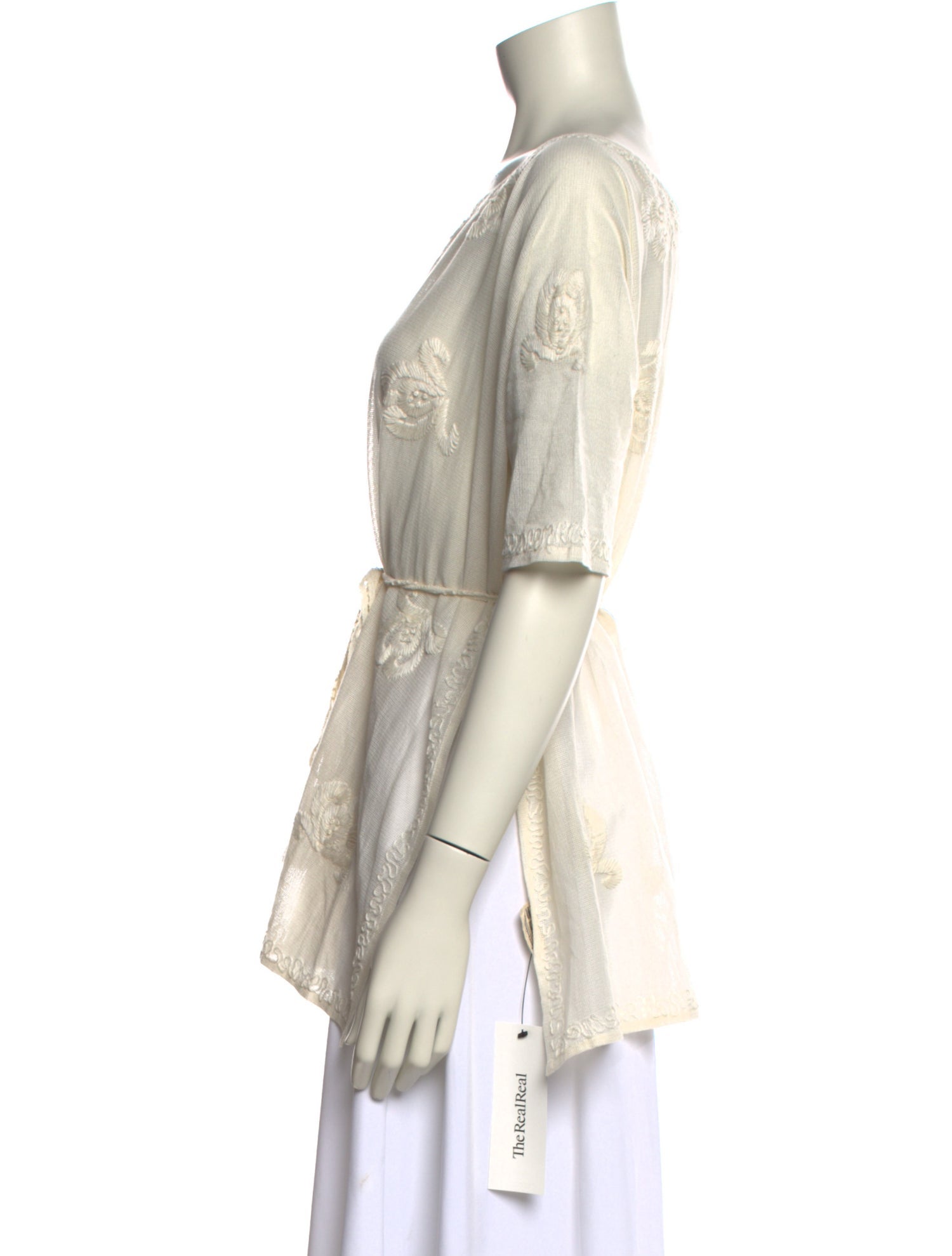 BODE Scoop Neck Short Sleeve Top