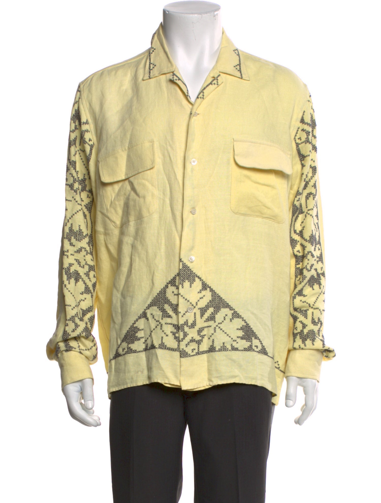 BODE Printed Long Sleeve Shirt