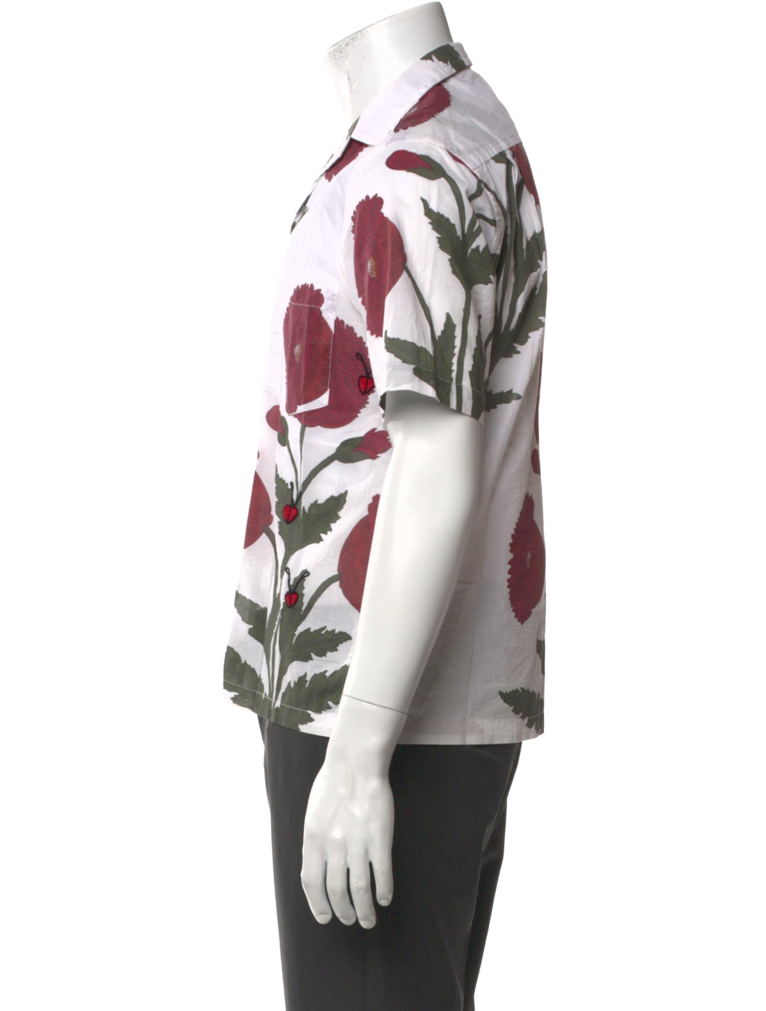 BODE Floral Print Short Sleeve Shirt