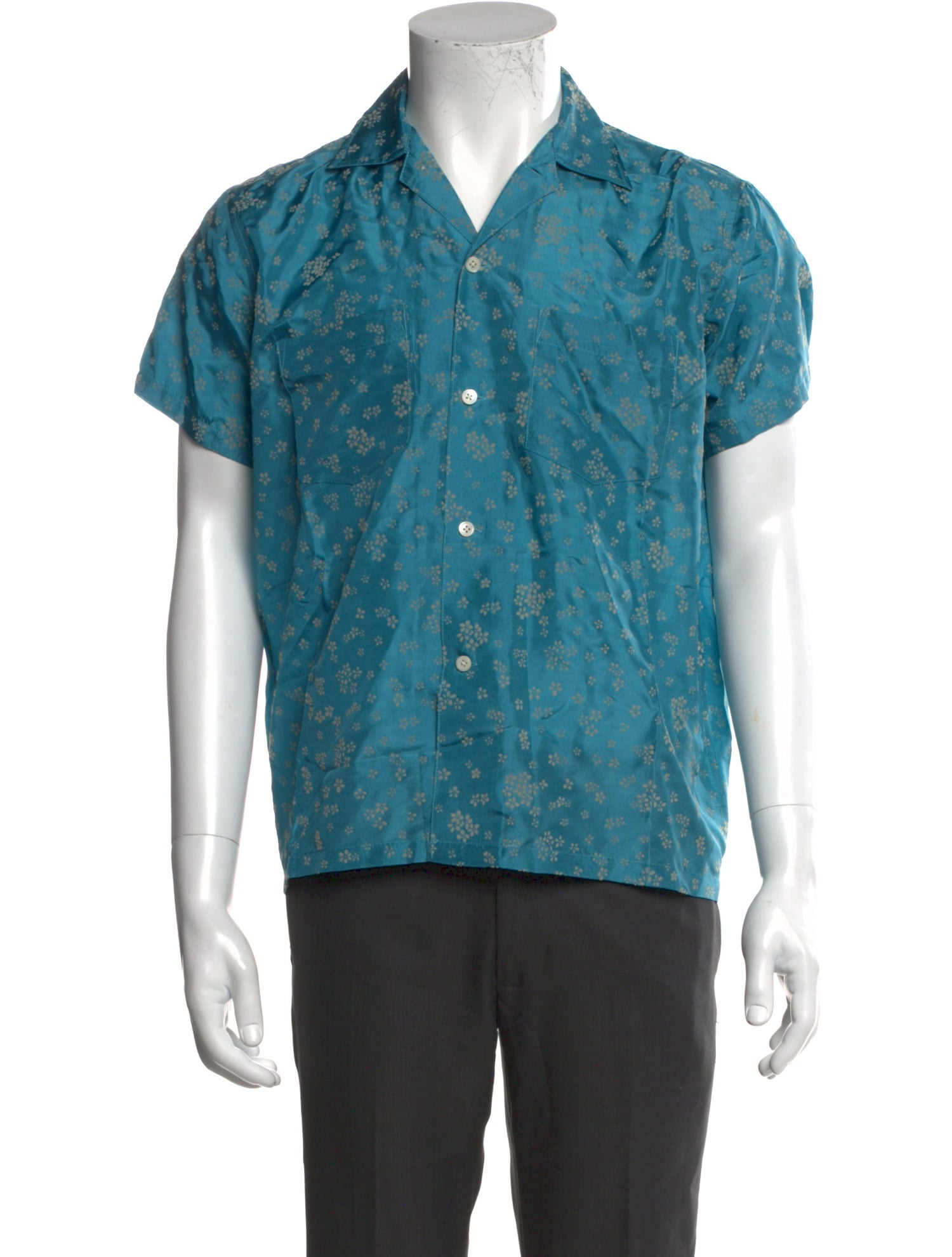 BODE Silk Floral Print Shirt w/ Tags