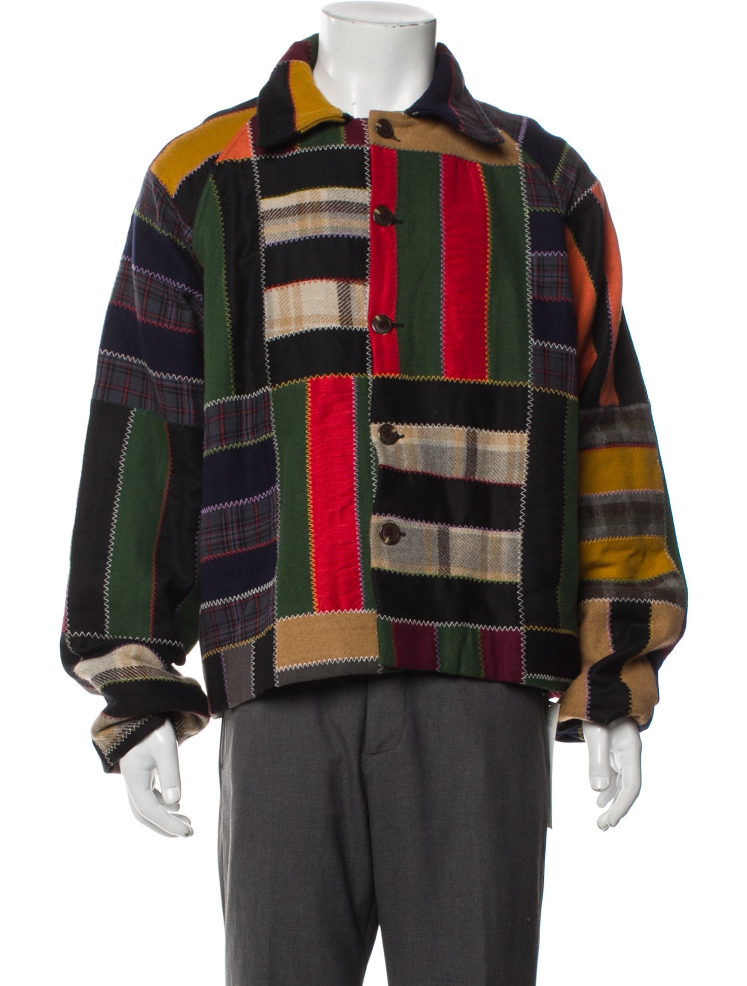 BODE Plaid Print Jacket