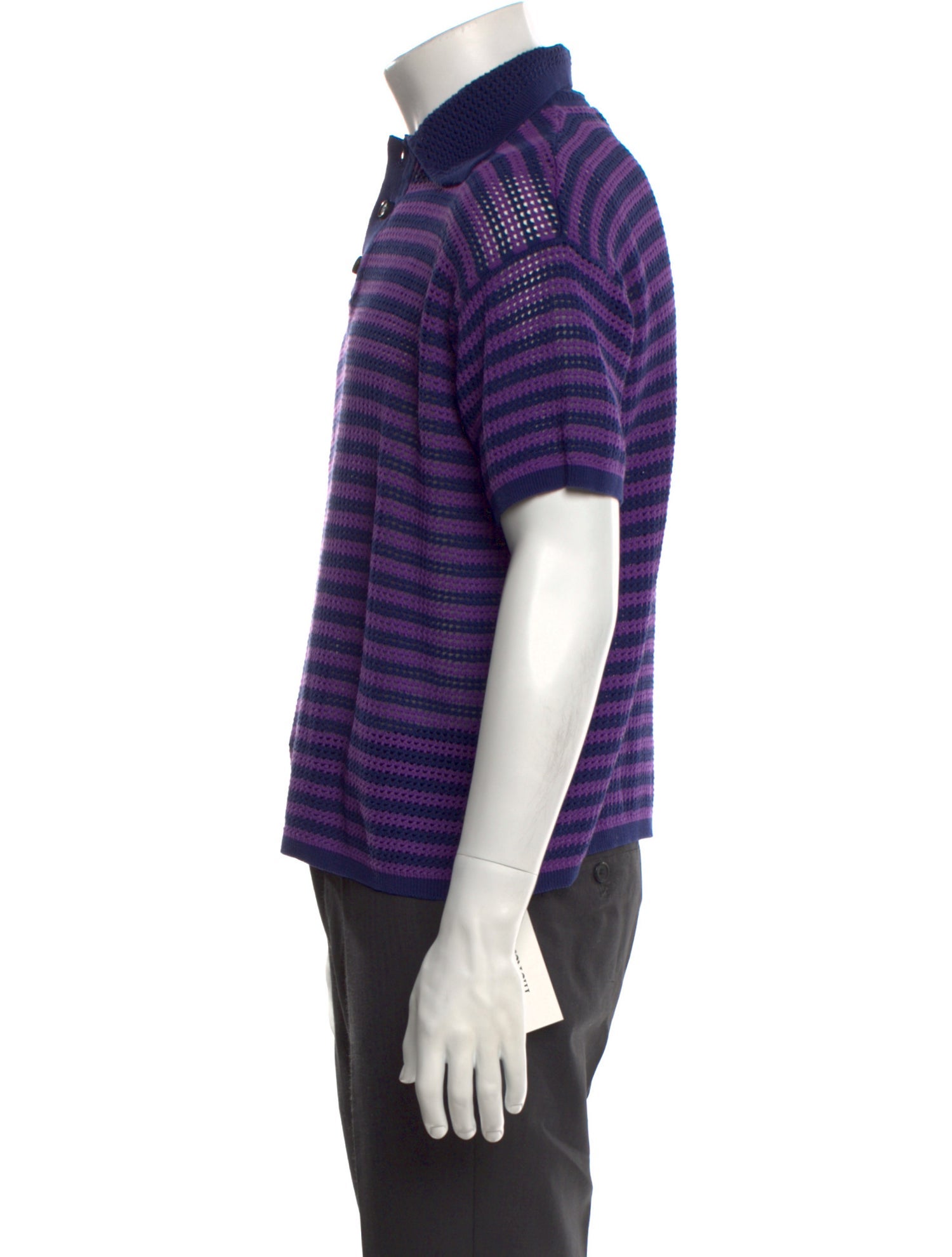 BODE Striped Mock Neck Polo Sweater w/ Tags