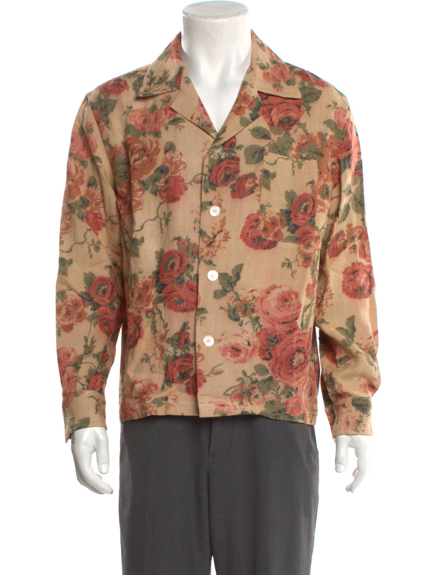 BODE Floral Print Long Sleeve Shirt w/ Tags