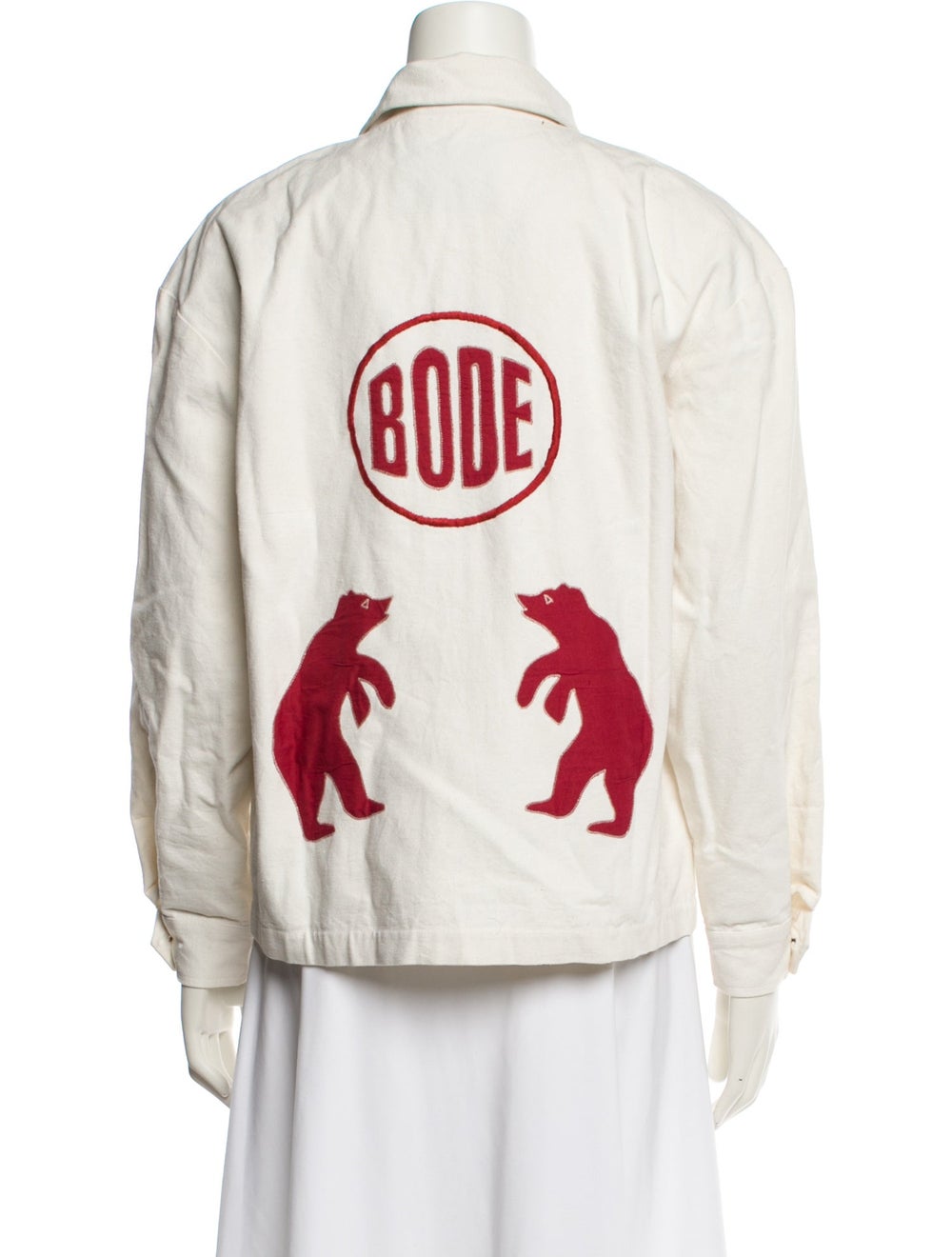 Bode Jacket Neutrals Colorblock Pattern Pointed C… - image 3