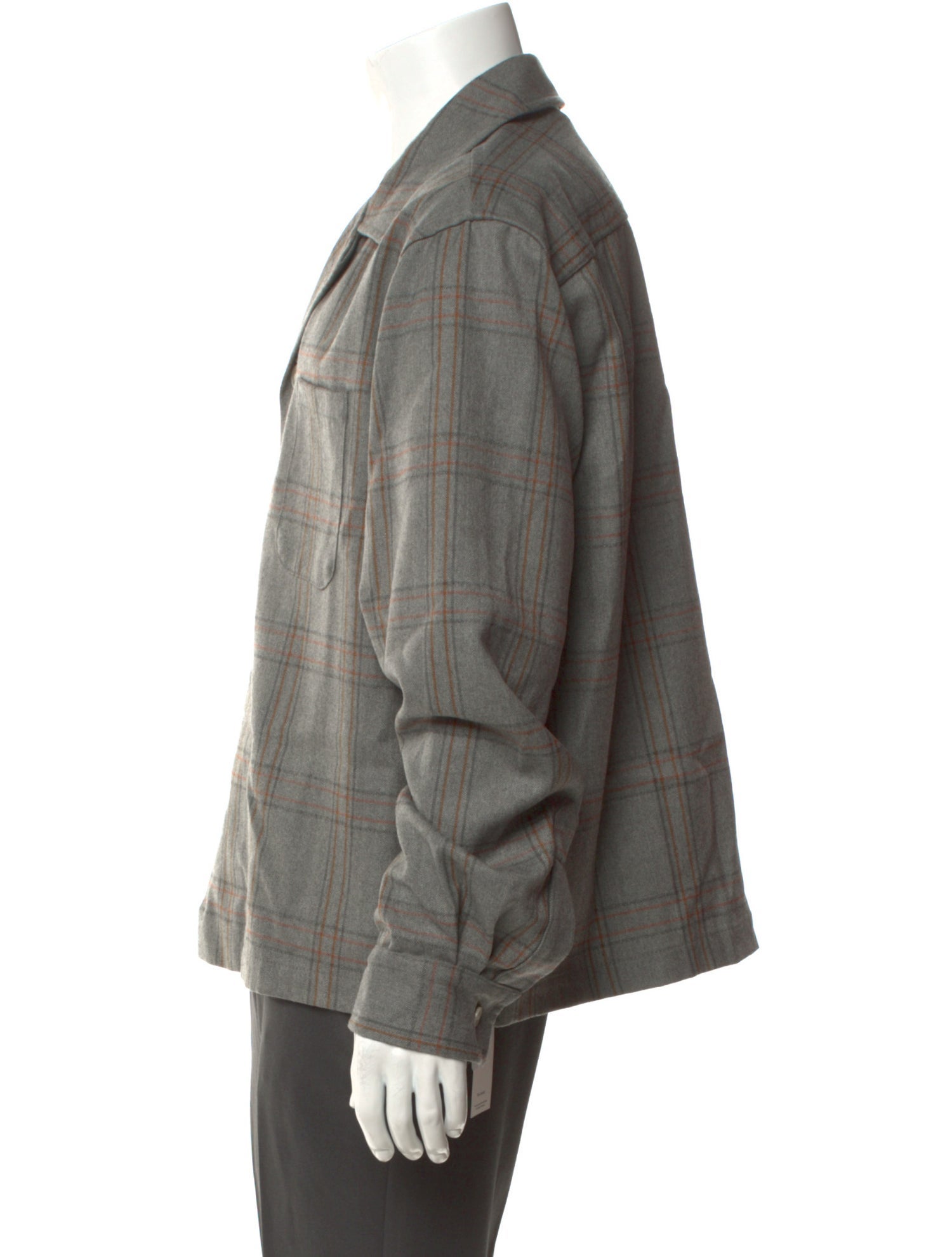 BODE Wool Plaid Print Shirt