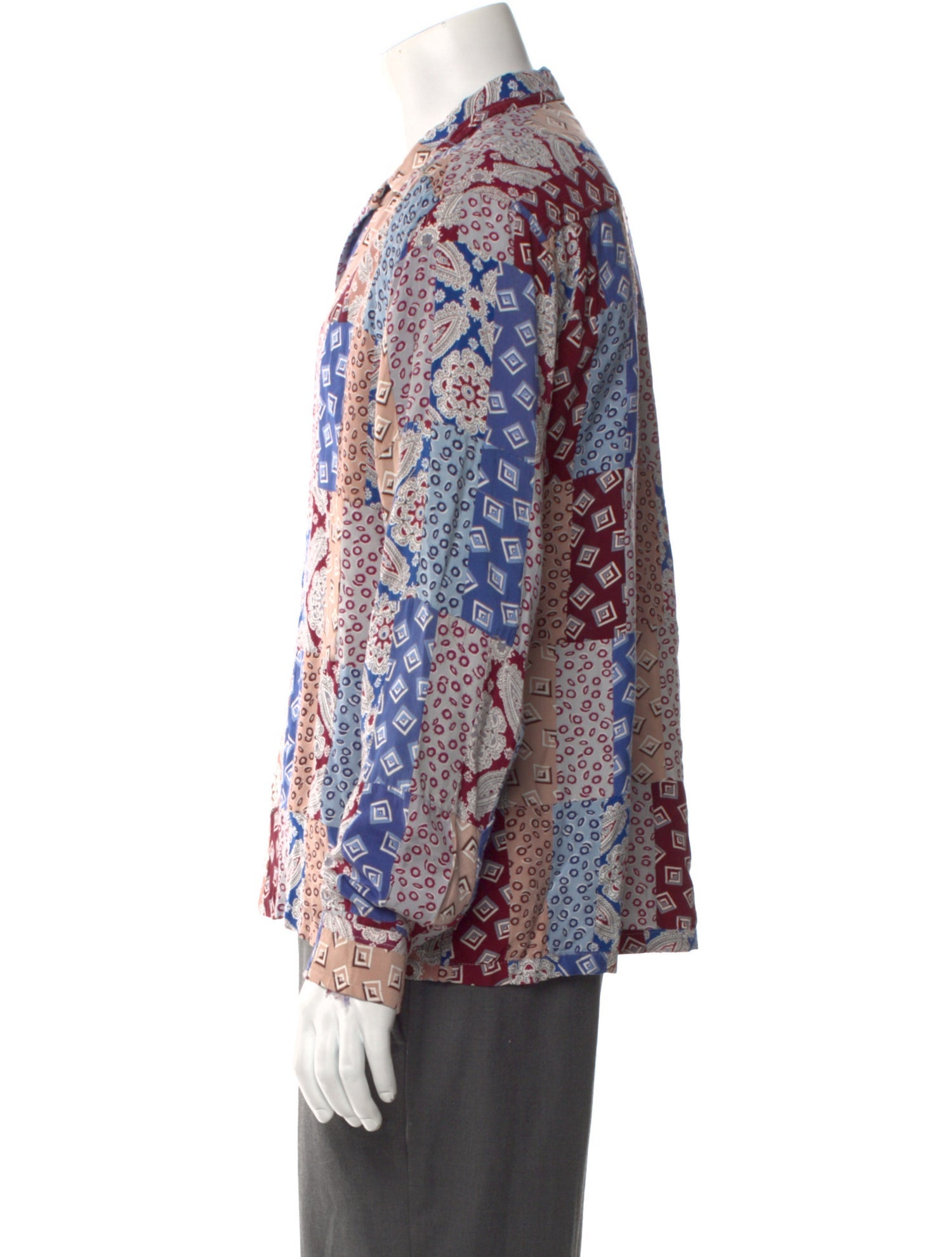 BODE Paisley Print Long Sleeve Shirt