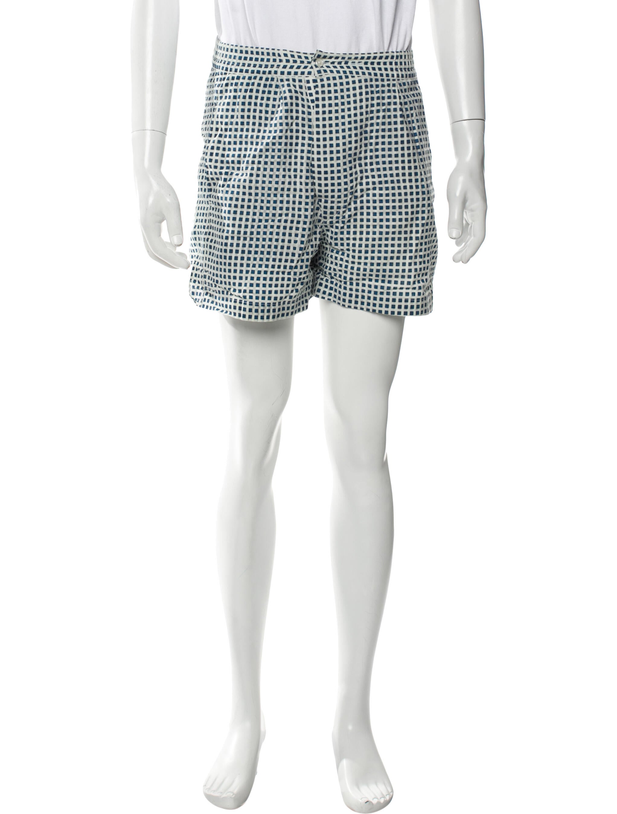 BODE Plaid Print Flat Front Shorts