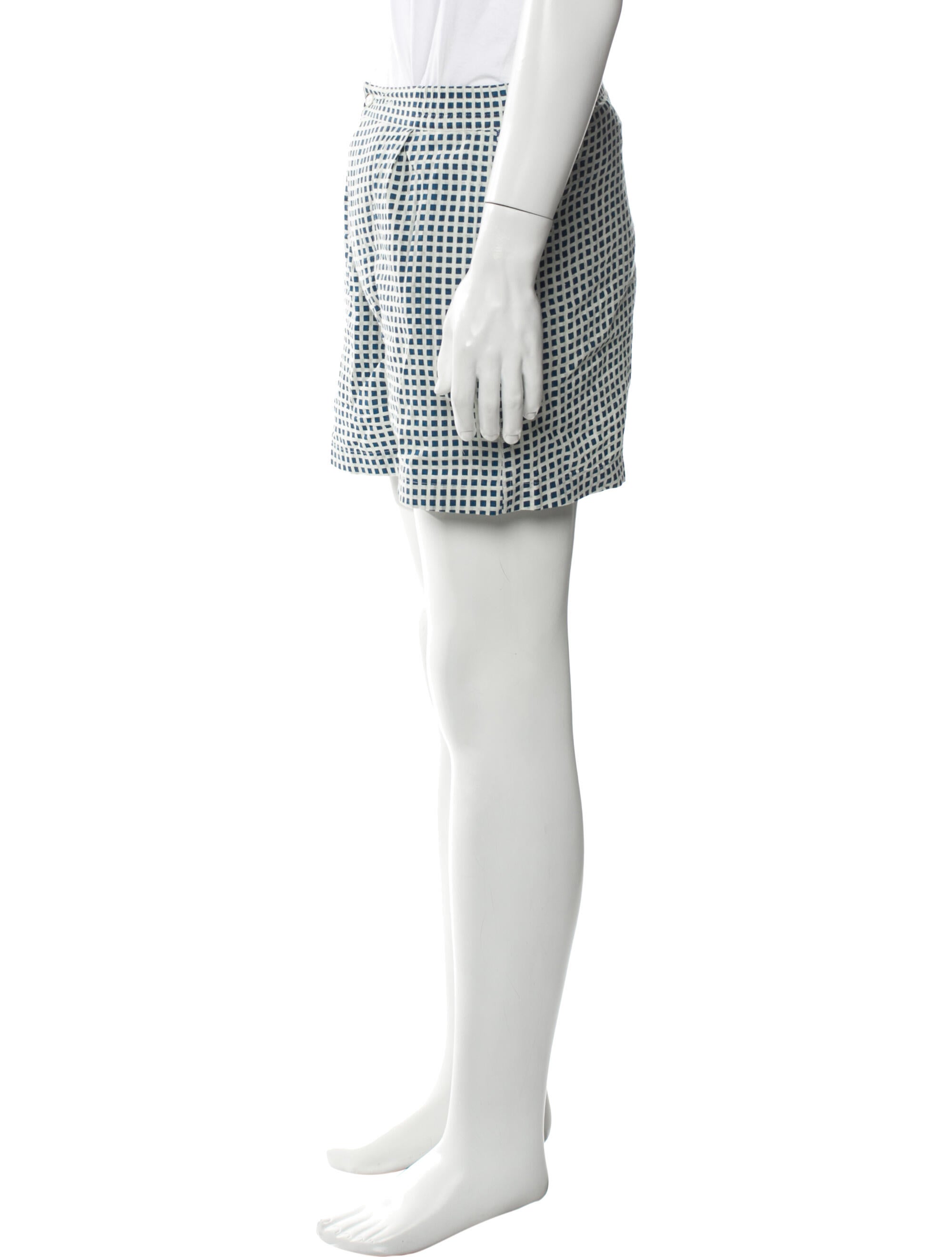 BODE Plaid Print Flat Front Shorts