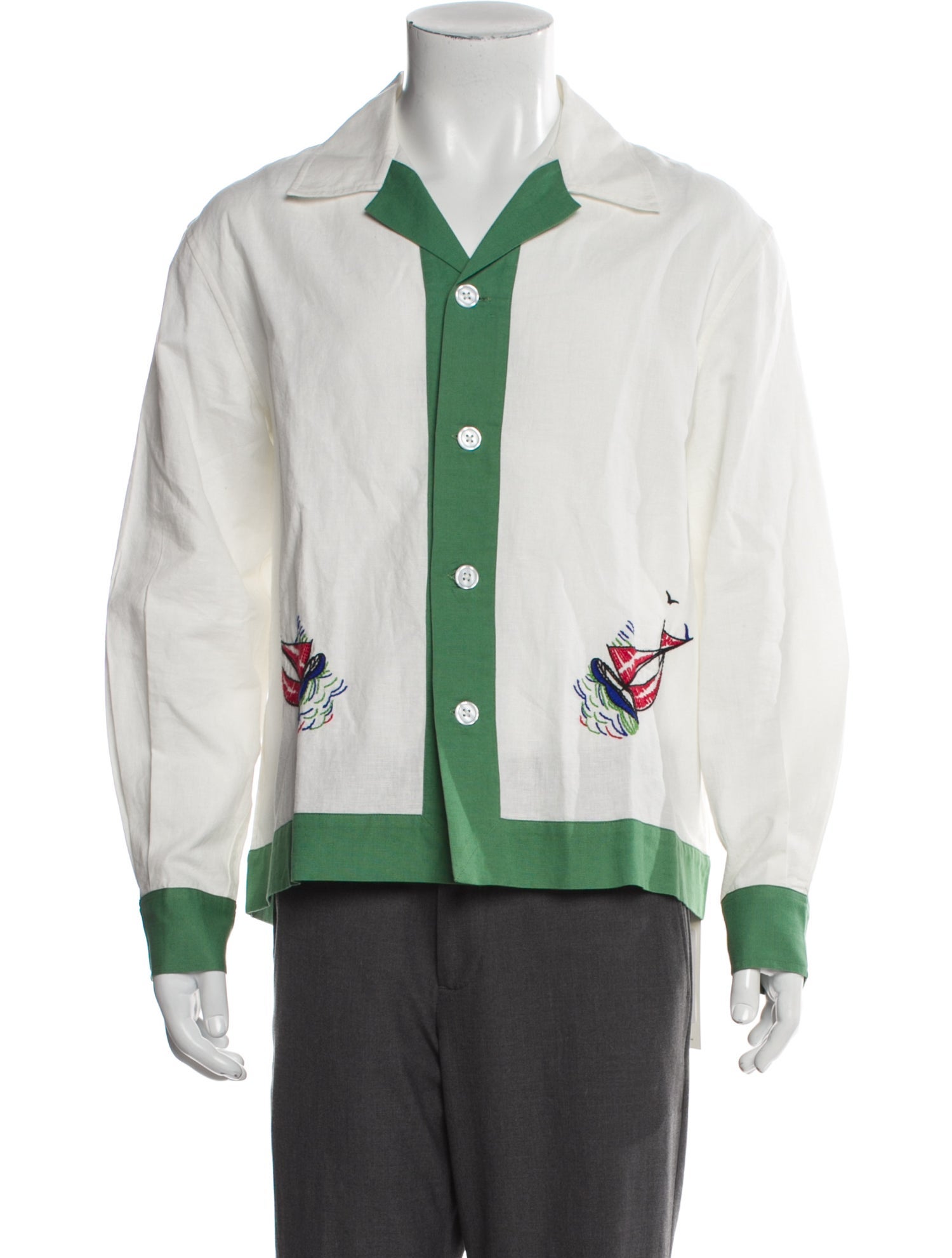 BODE Graphic Print Long Sleeve Shirt