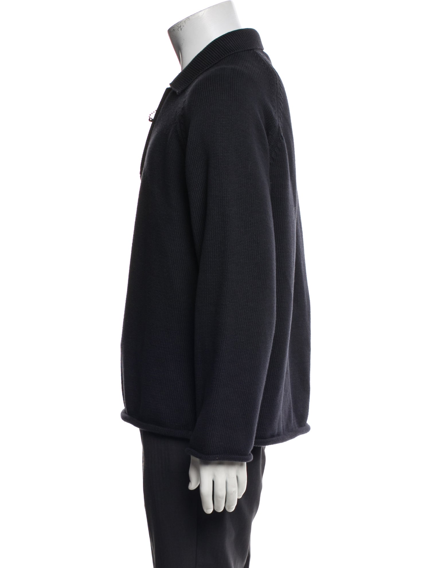 BODE Mock Neck Long Sleeve Polo Sweater