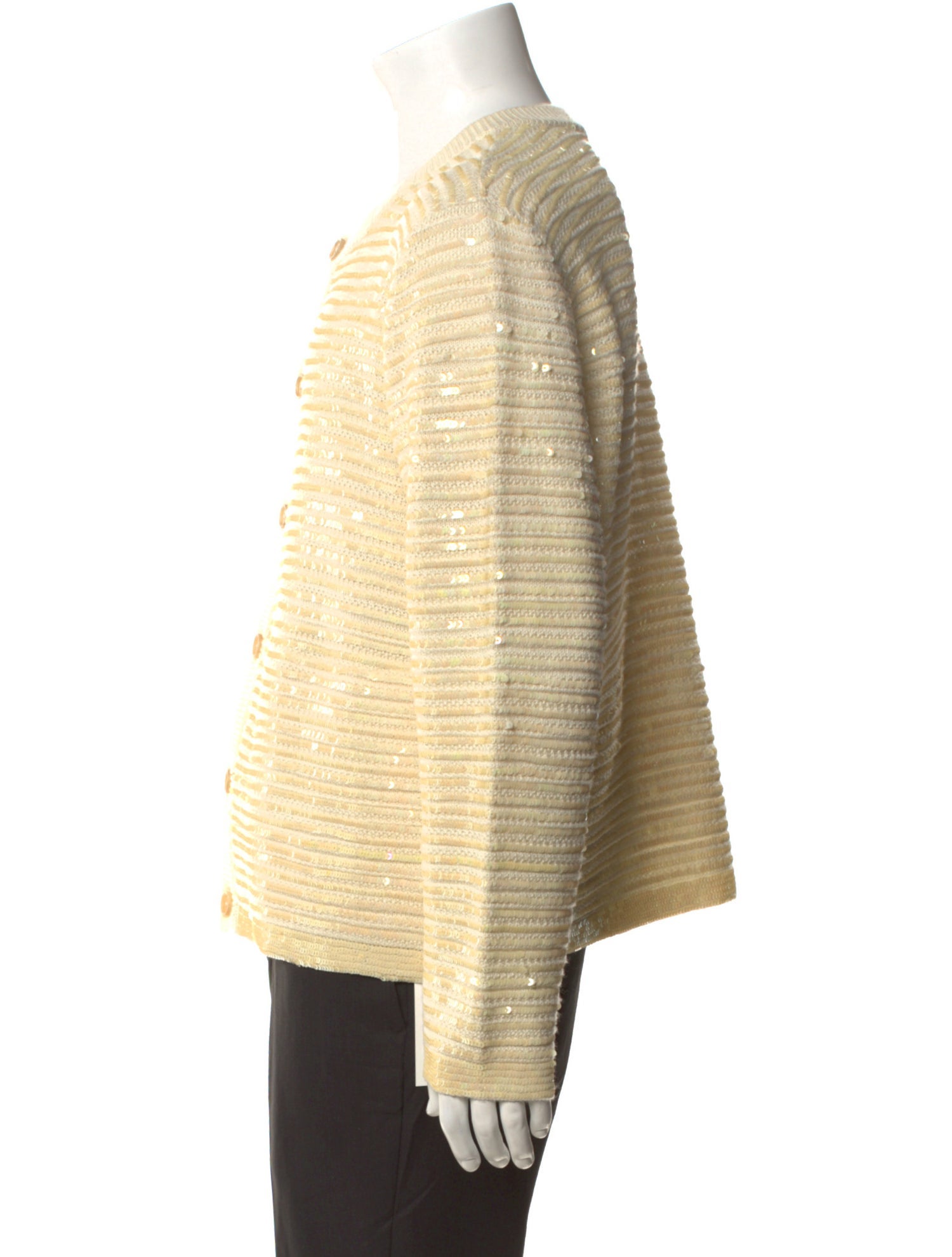 BODE Wool Crew Neck Cardigan