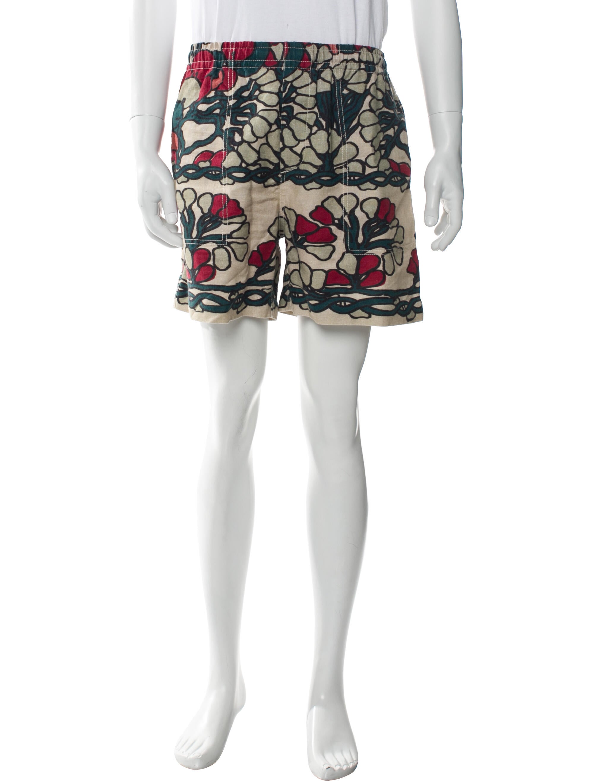 BODE Linen Jogger Shorts