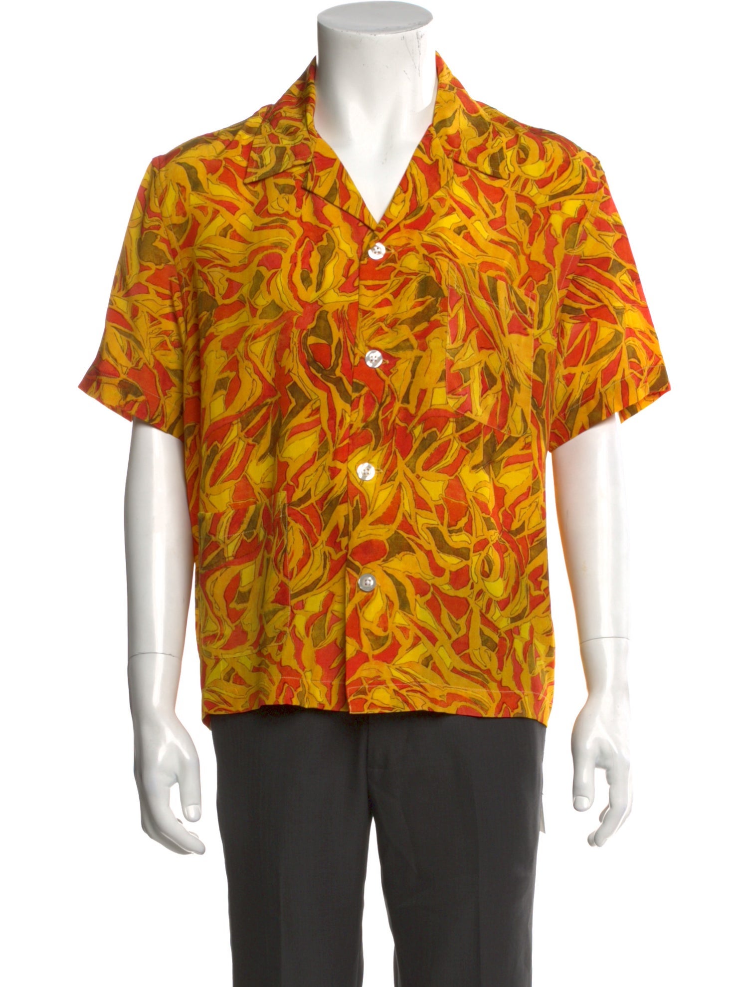 BODE Silk Printed Shirt