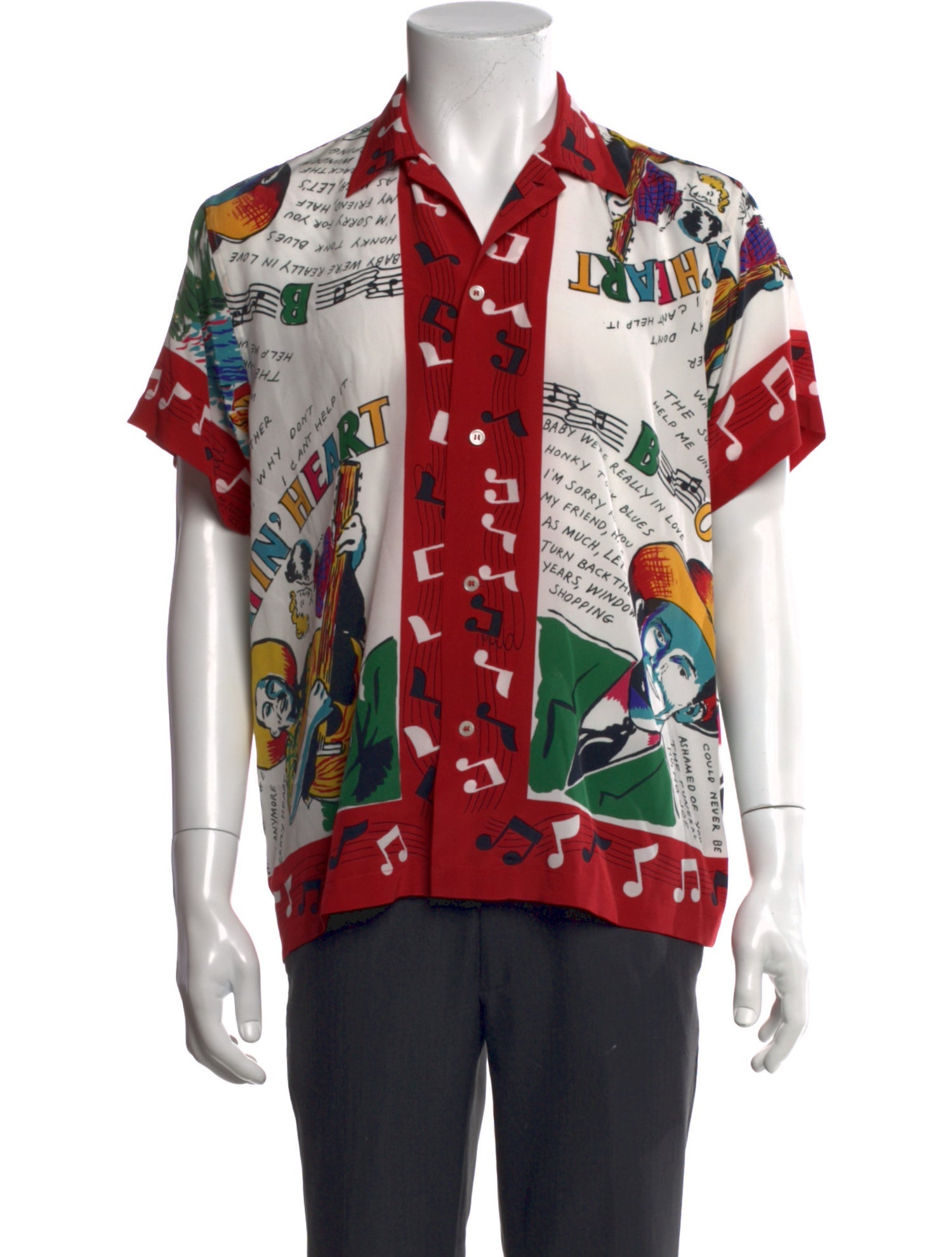 BODE Silk Printed Shirt