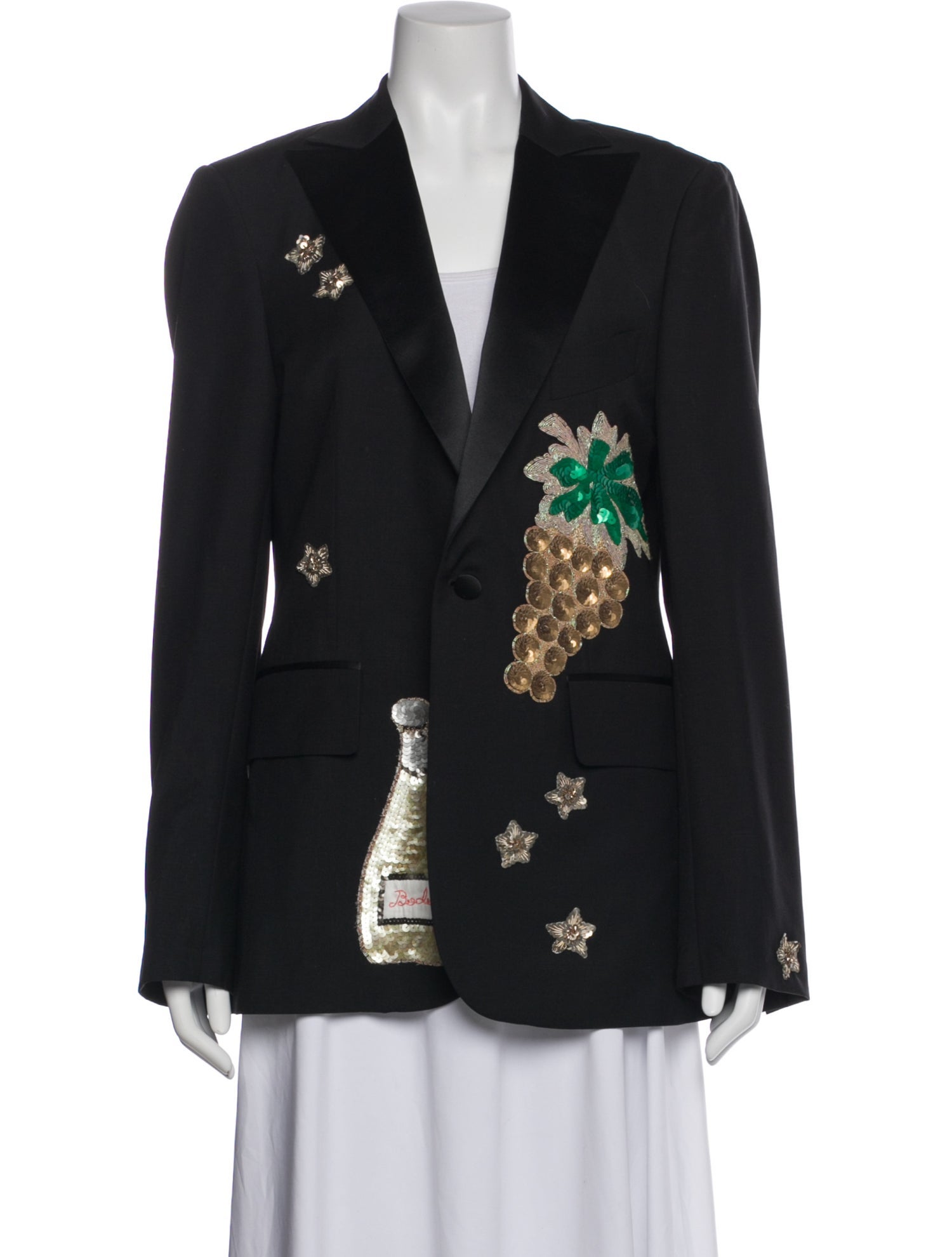 BODE Virgin Wool Floral Print Blazer