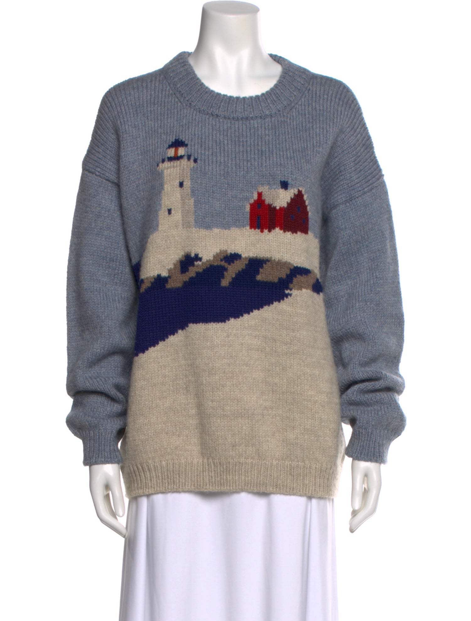 BODE Wool Graphic Print Sweater