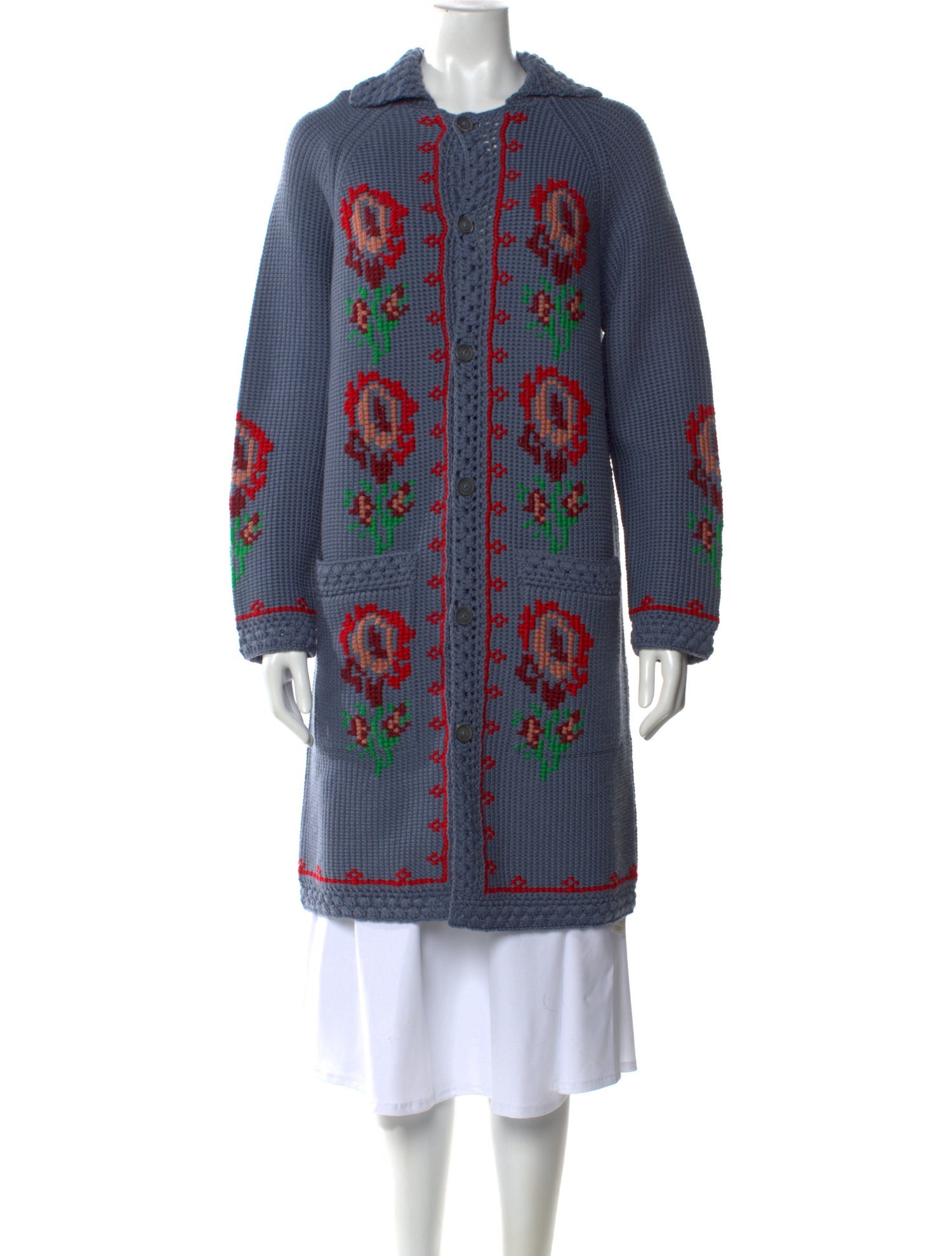 BODE Merino Wool Printed Sweater w/ Tags