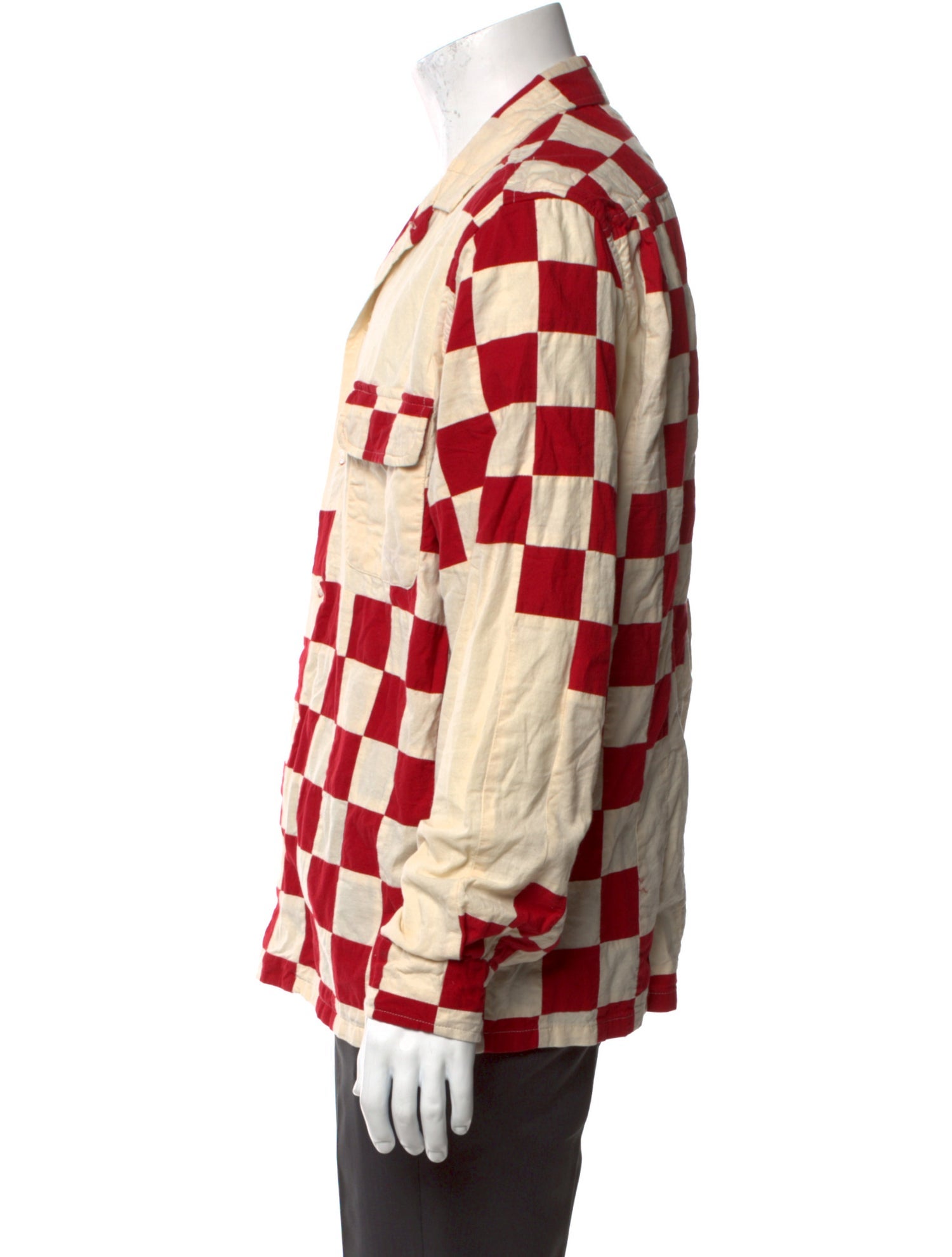 BODE Plaid Print Long Sleeve Shirt