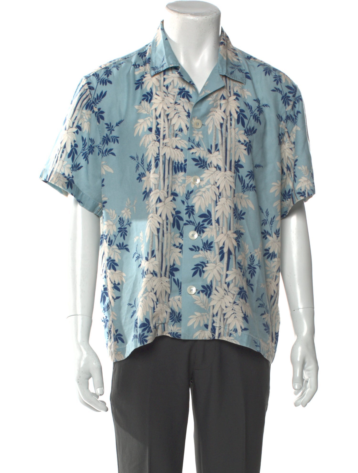BODE Floral Print Short Sleeve Shirt
