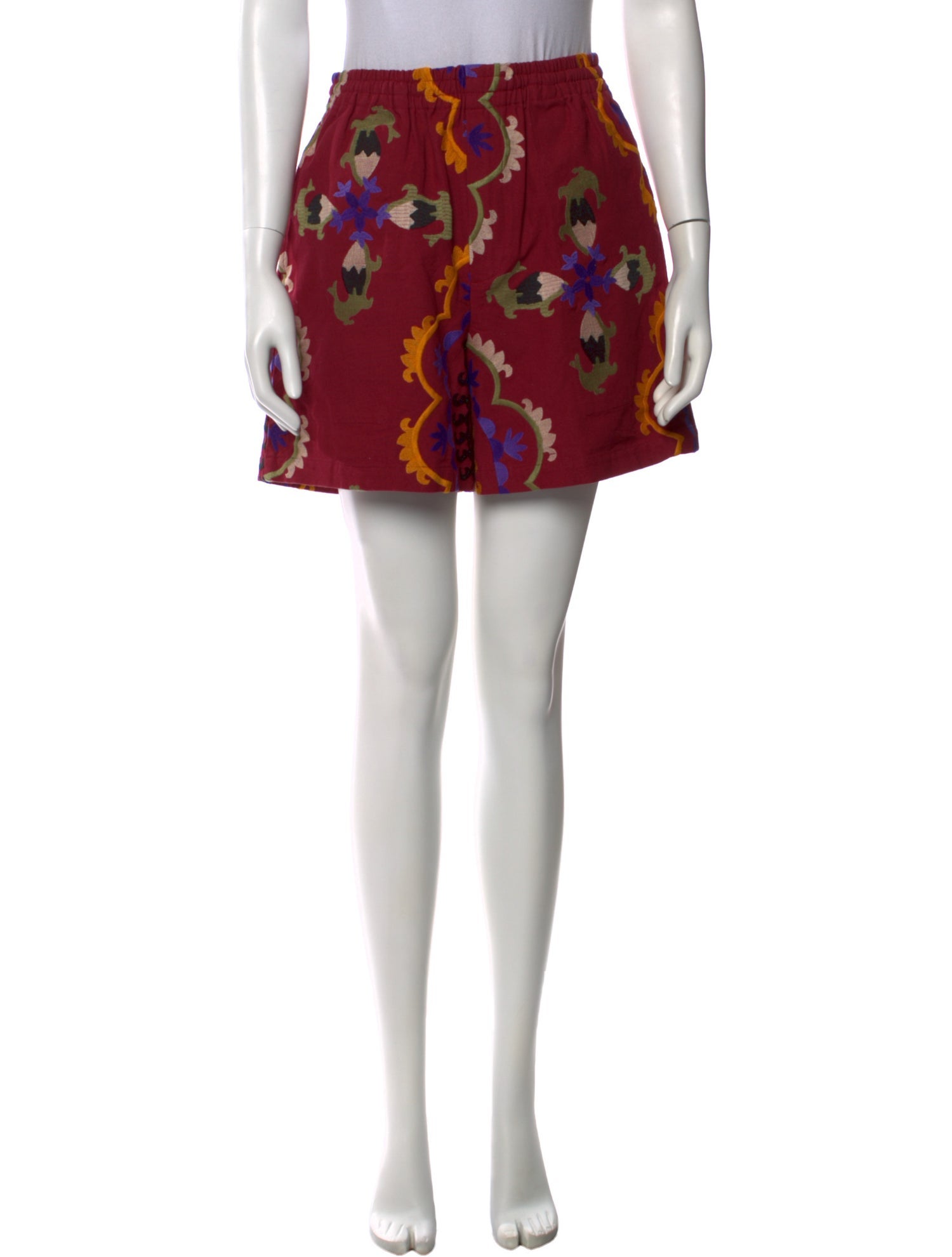 BODE Printed Mini Shorts