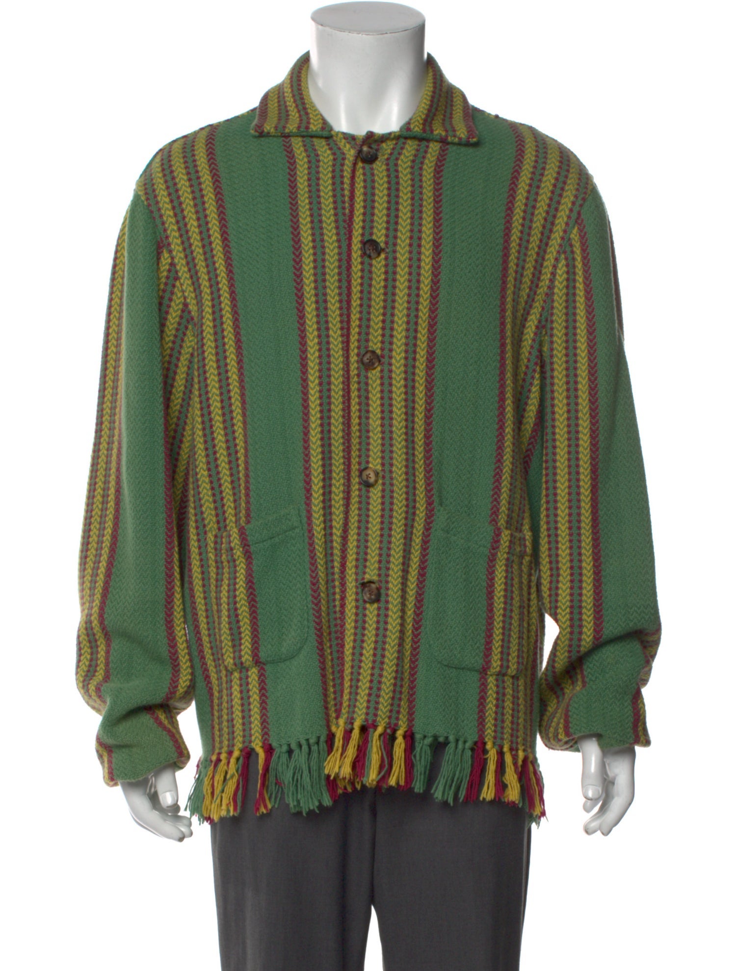 BODE Striped Long Sleeve Shirt