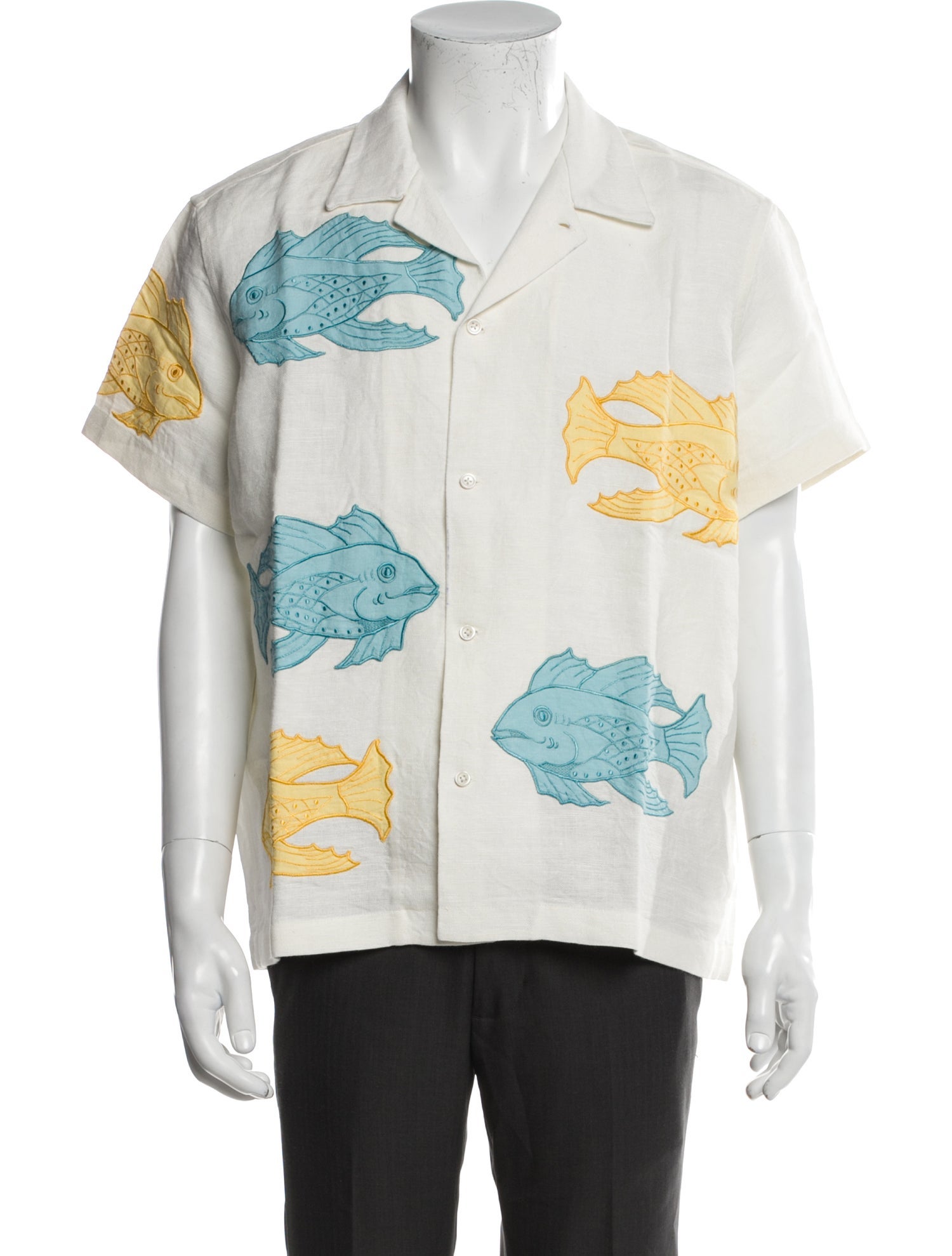 BODE Linen Printed Shirt