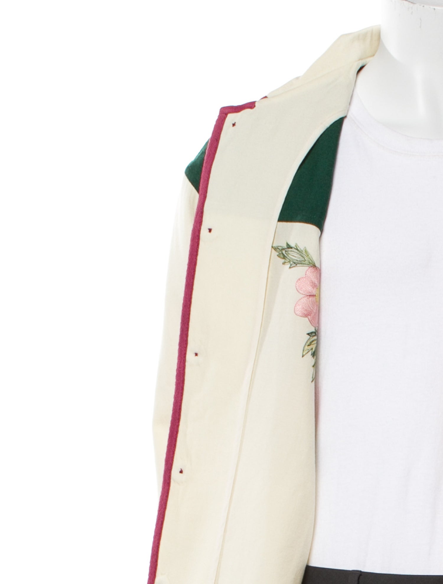 Wool Colorblock Pattern Windbreaker