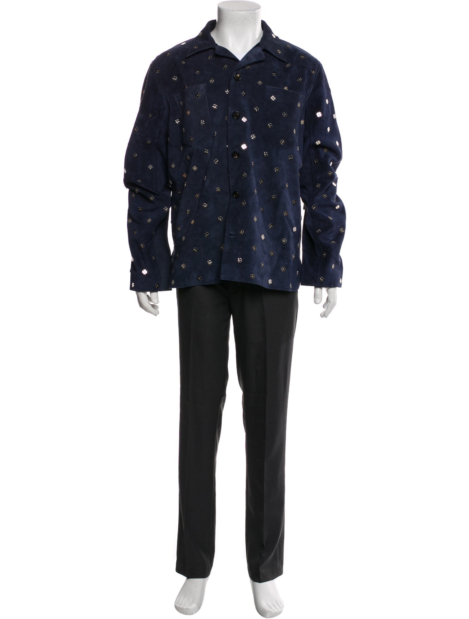 BODE Suede Printed Trucker Jacket w/ Tags