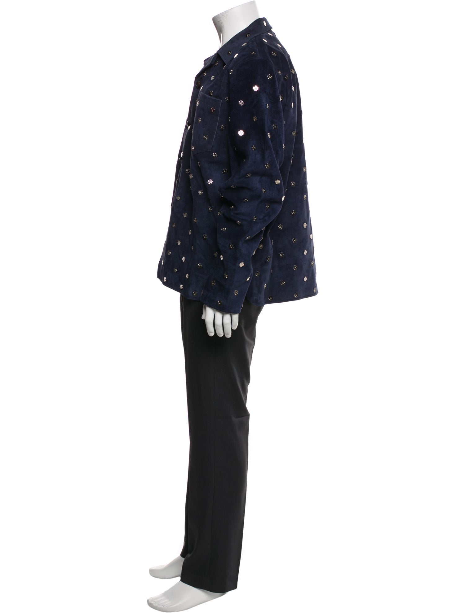 BODE Suede Printed Trucker Jacket w/ Tags