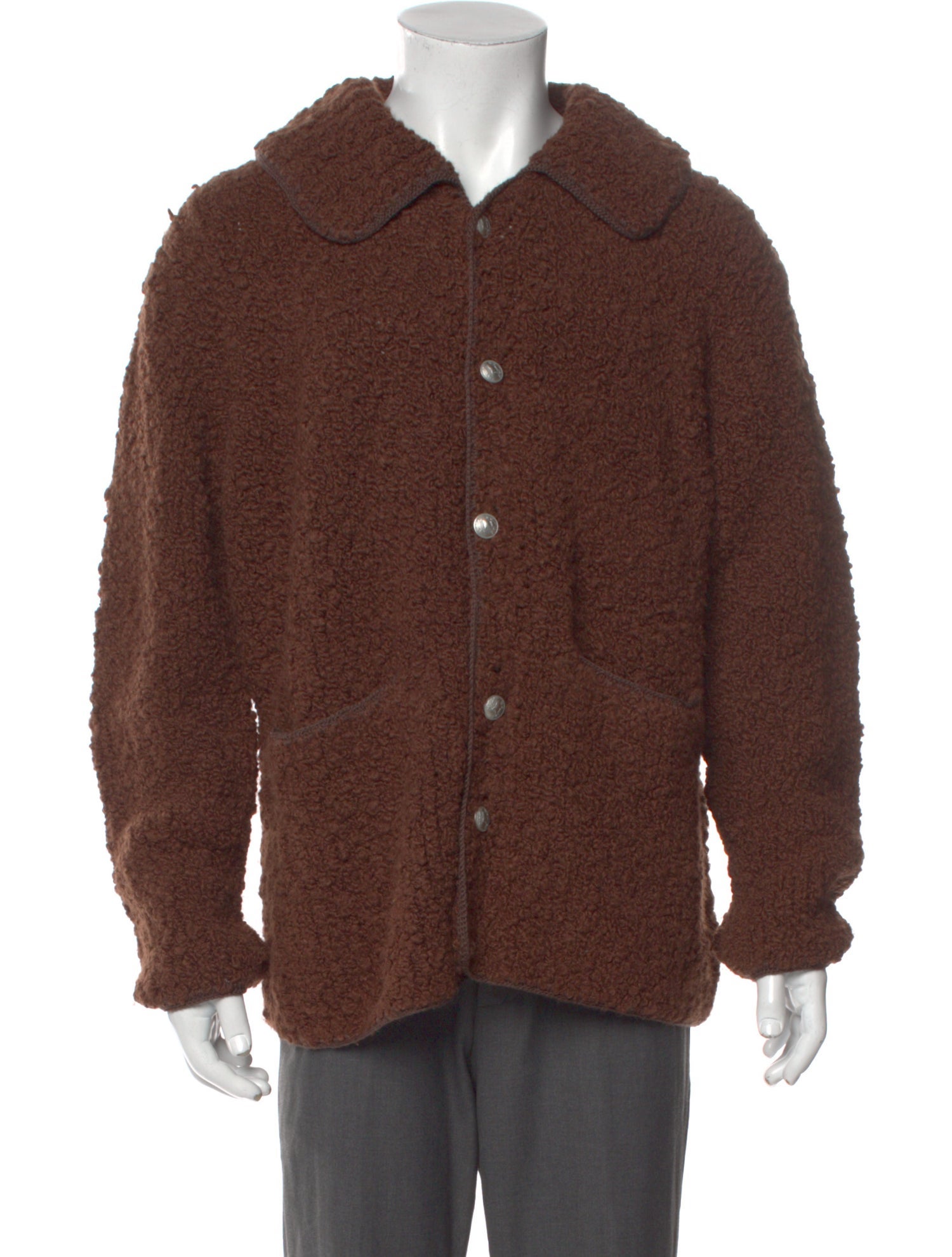 BODE Alpaca Mock Neck Cardigan