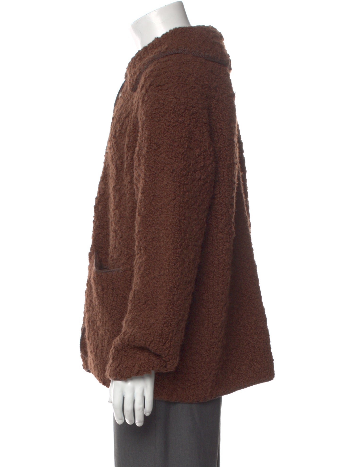 BODE Alpaca Mock Neck Cardigan