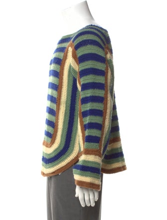 BODE Merino Wool Striped Pullover